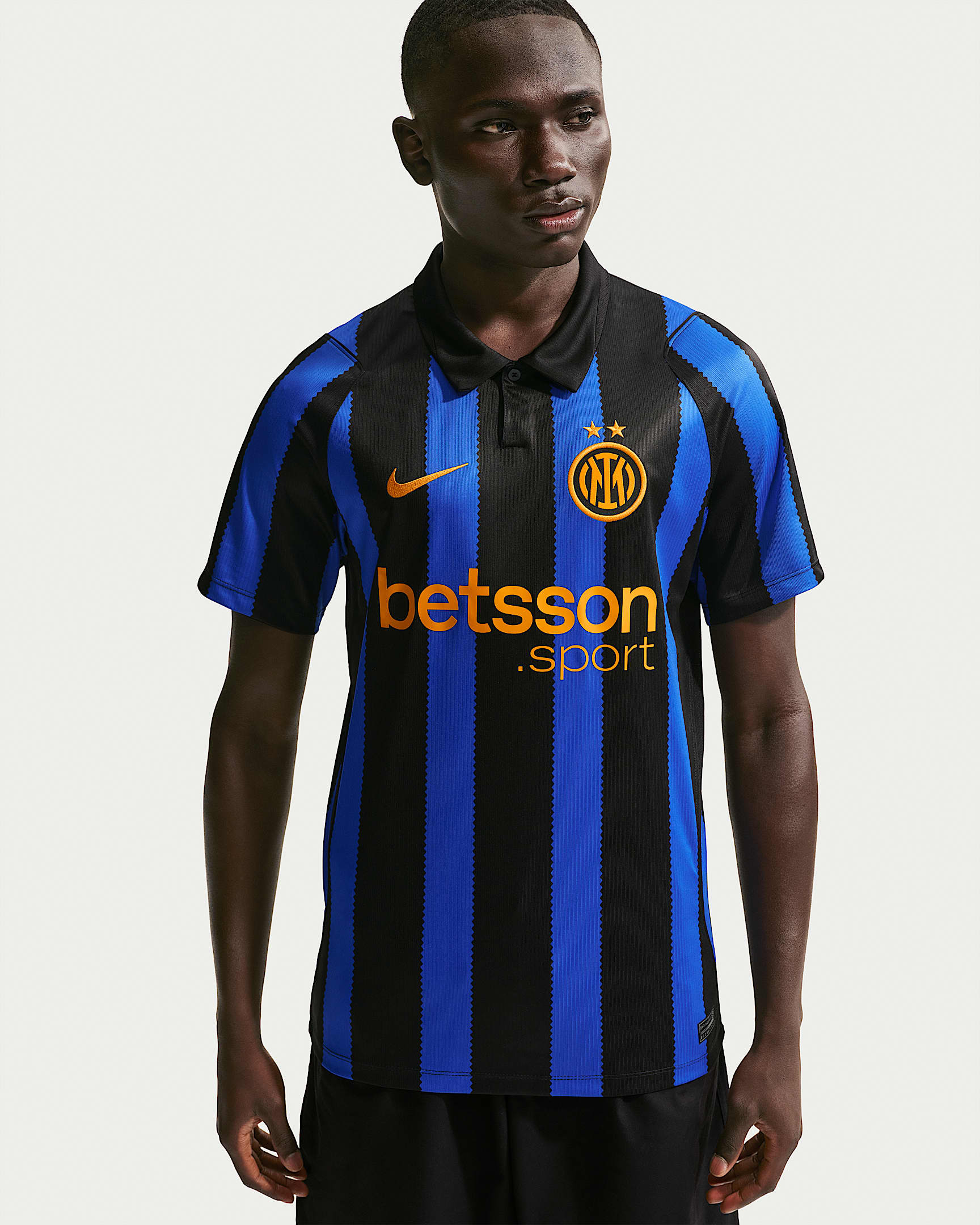 2026/27 赛季国际米兰主场球迷版 Nike Dri-FIT 男子速干足球球衣 - 里昂蓝/黑/大学金