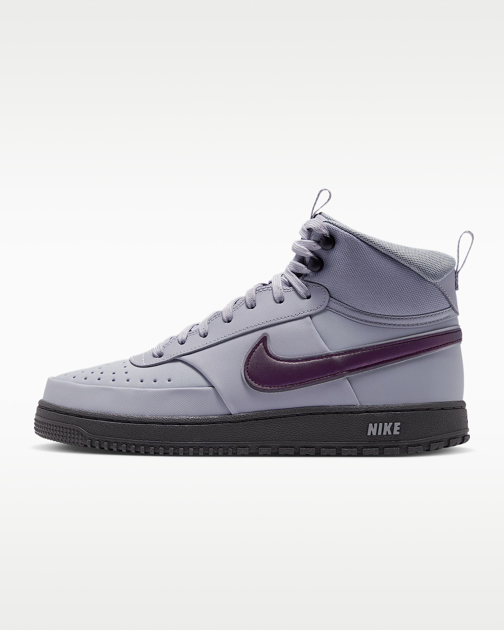 Nike Court Vision Mid SE 男子冬季款运动鞋 - 狼灰/铁灰/黑/红褐色