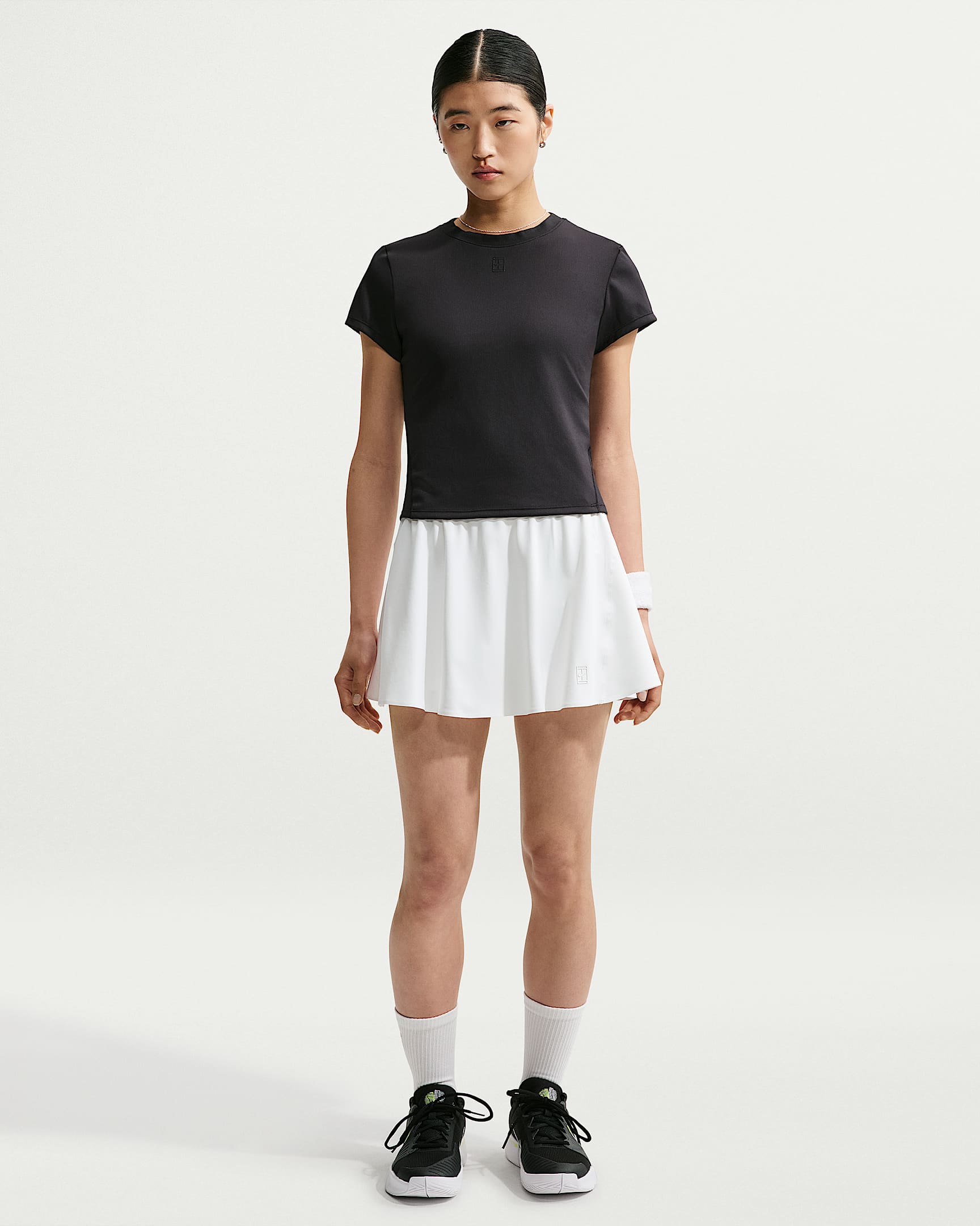 NikeCourt Advantage Dri-FIT 女子速干网球半身裙 - 白色/白色