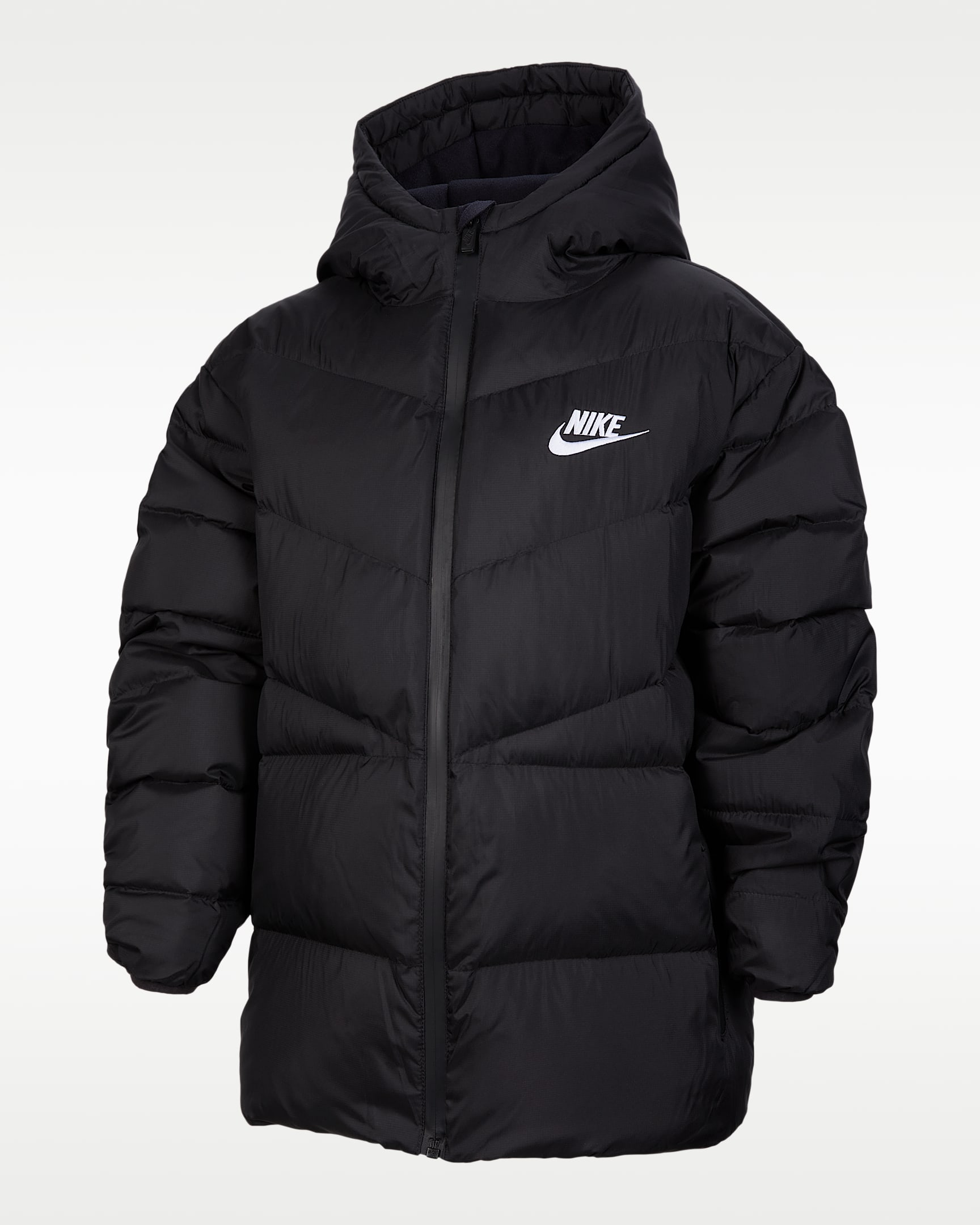 Nike Windrunner 大童拒水羽绒夹克 - 黑