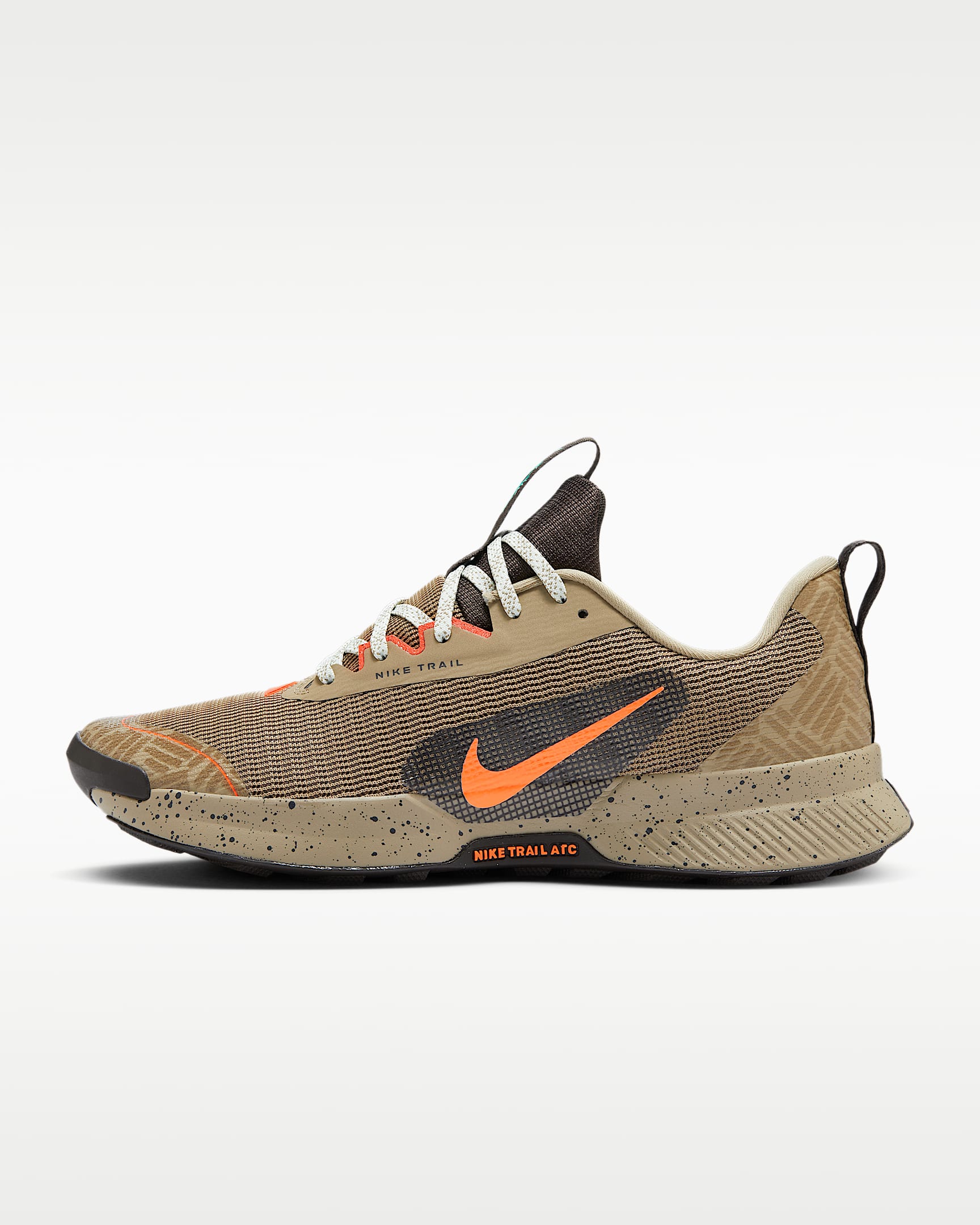 Nike Juniper Trail 3 男子越野跑步鞋 - 卡其/丝绒棕/古珊瑚红/橙红