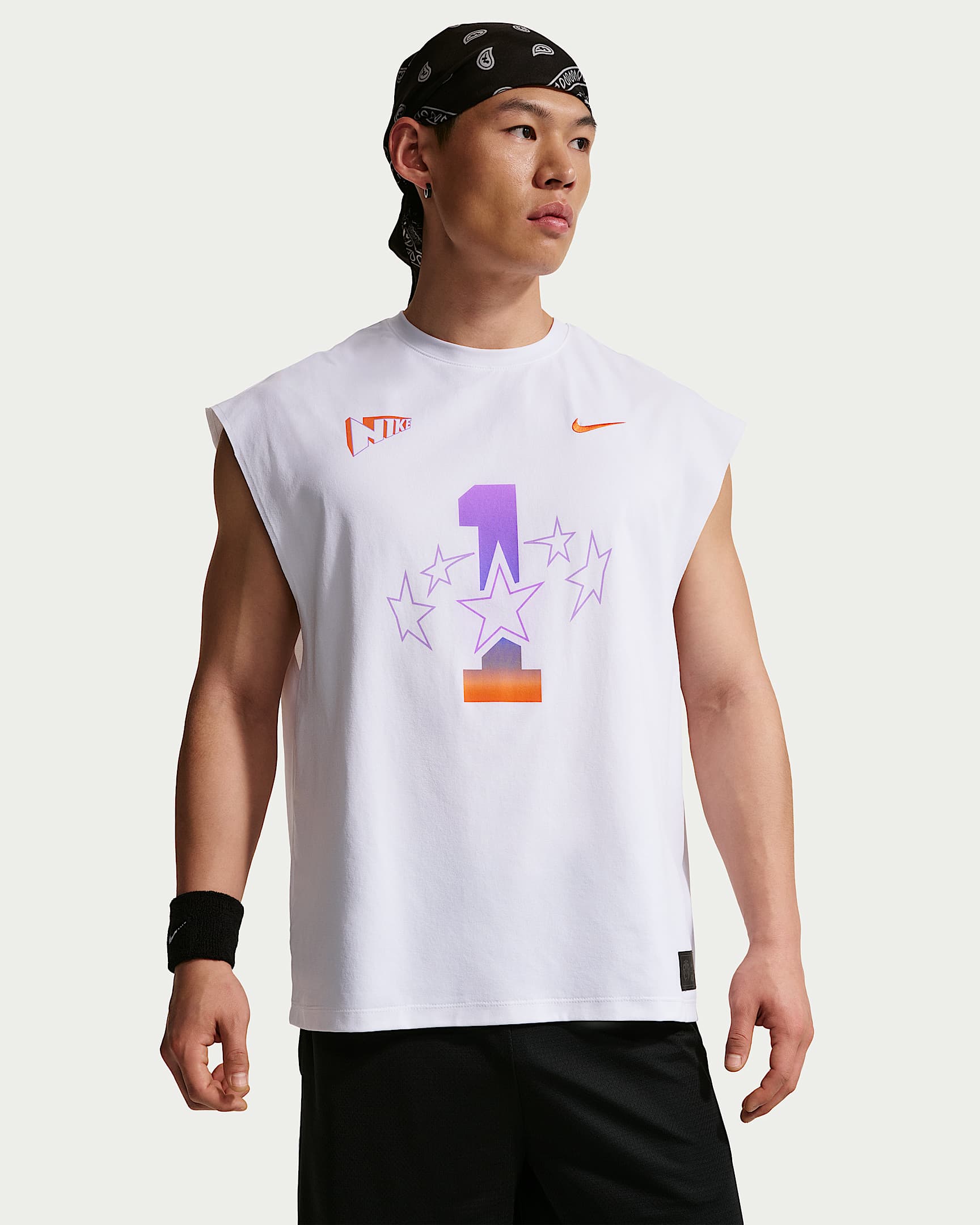 Nike "CHBL" 耐高篮球系列 Dri-FIT 男子速干无袖上衣 - 白色