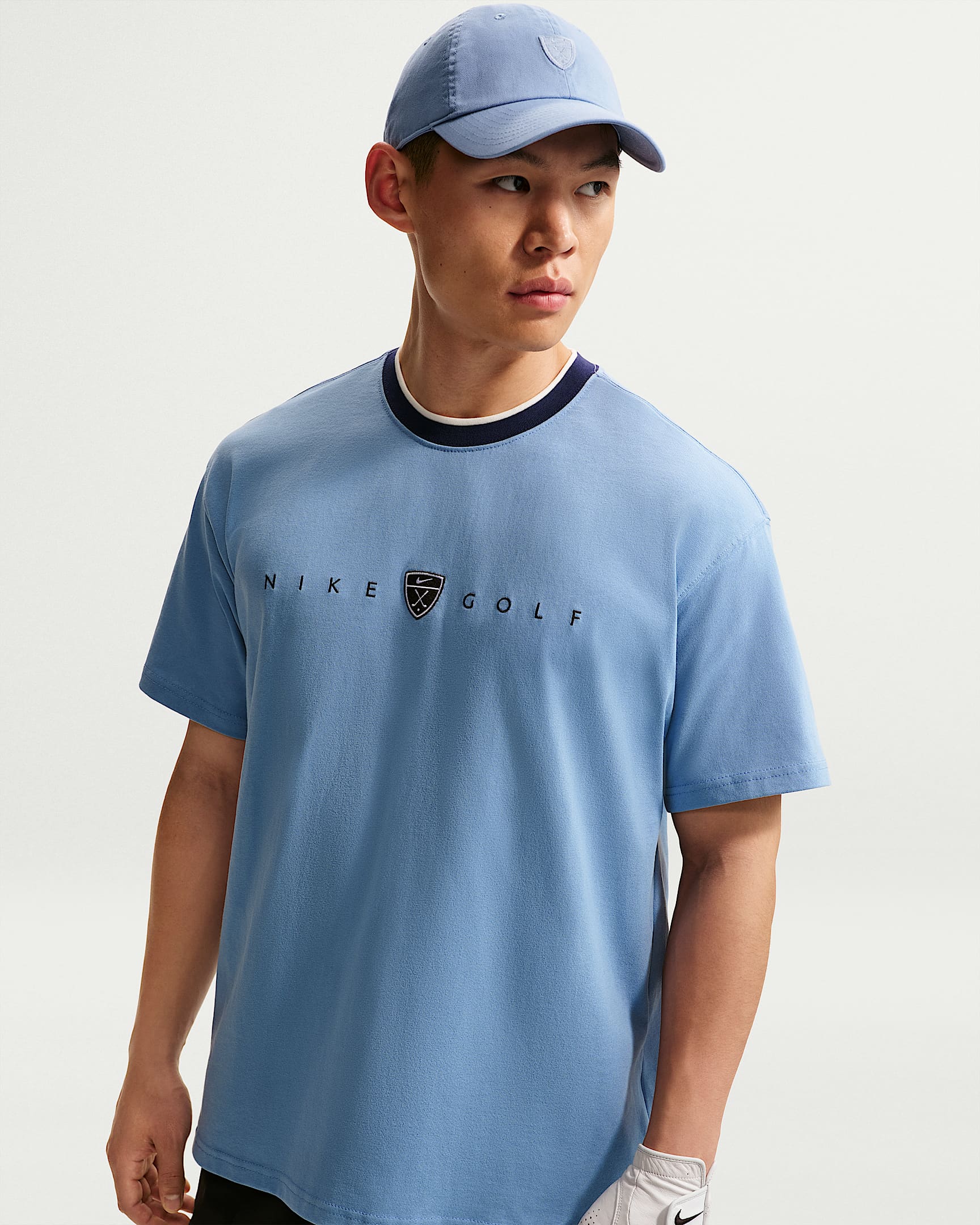 Nike 男子宽松高尔夫T恤 - 工作蓝