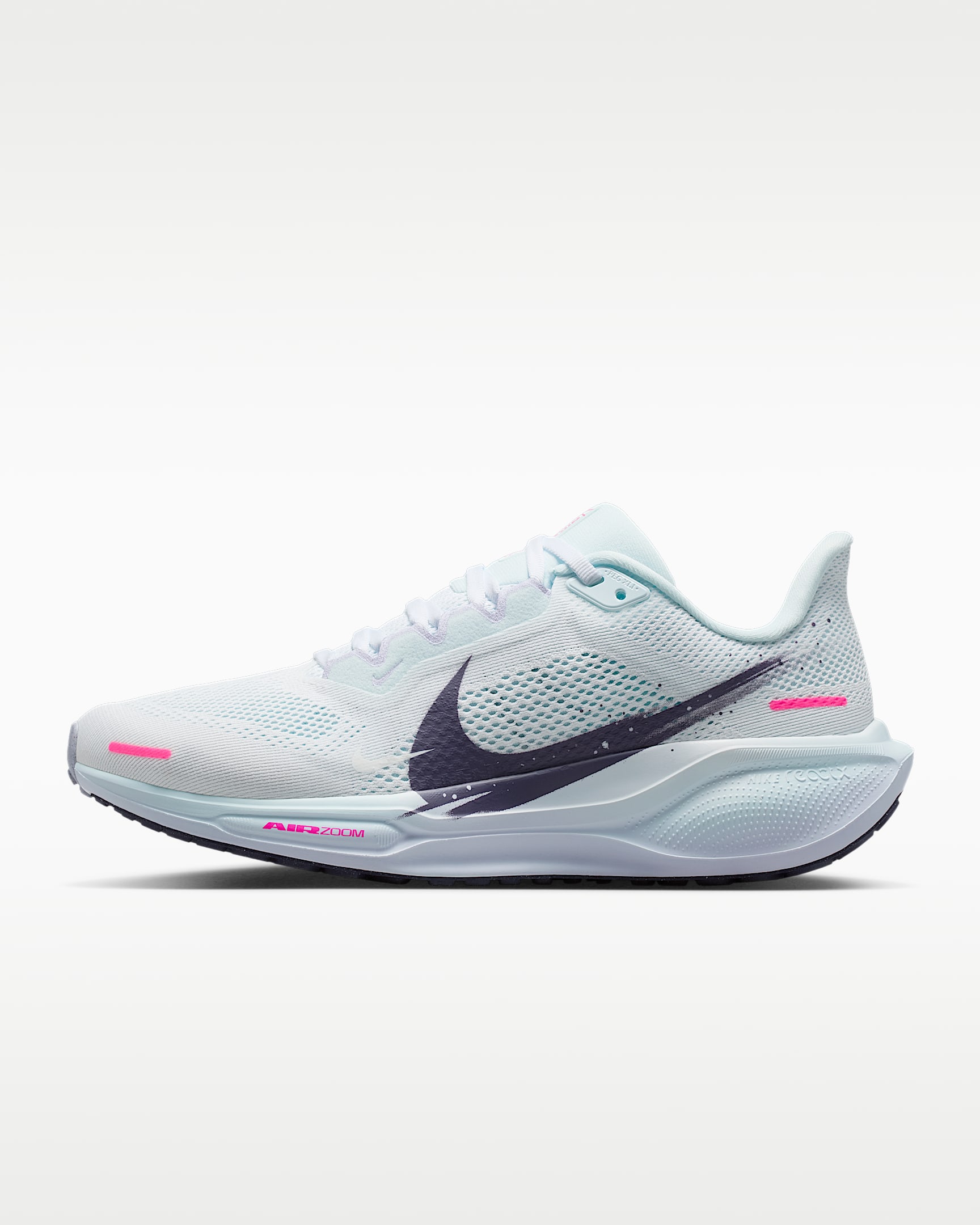 Nike Pegasus 41 耐克飞马女子公路跑步鞋 - 白色/多色/冰川蓝/乌紫
