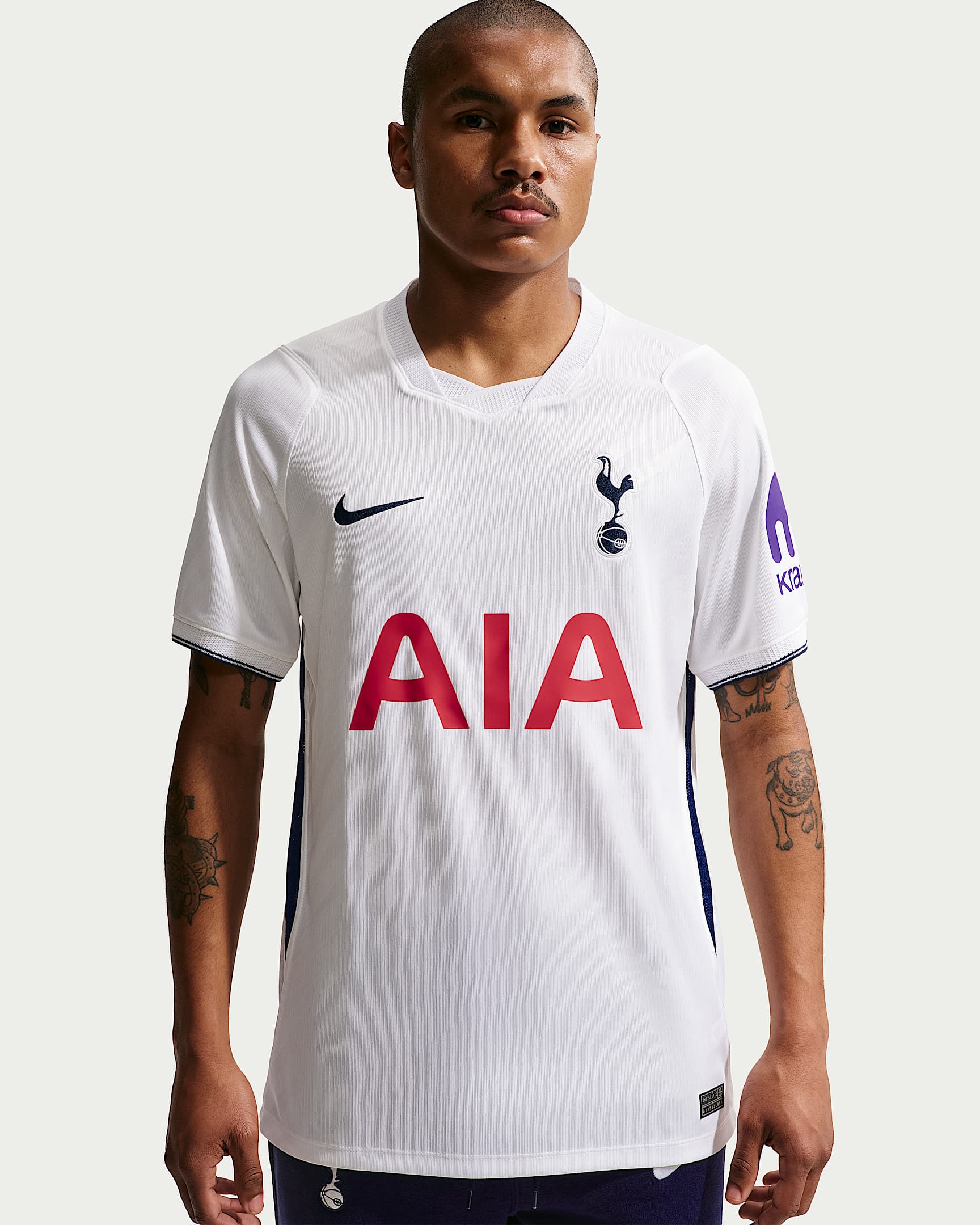 2026/27 赛季托特纳姆热刺主场球迷版 Nike Dri-FIT 男子速干足球球衣 - 白色/二元蓝/二元蓝