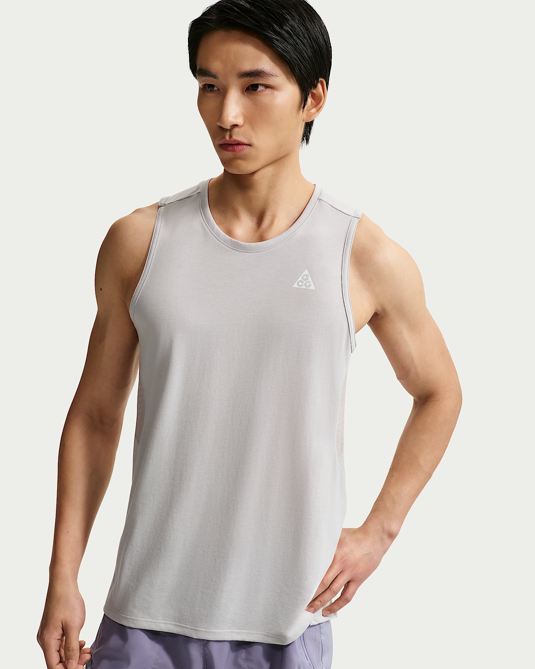 Nike ACG "Solar Chase" Dri-FIT ADV 男子速干背心 - 雾灰/大学灰/山峰白