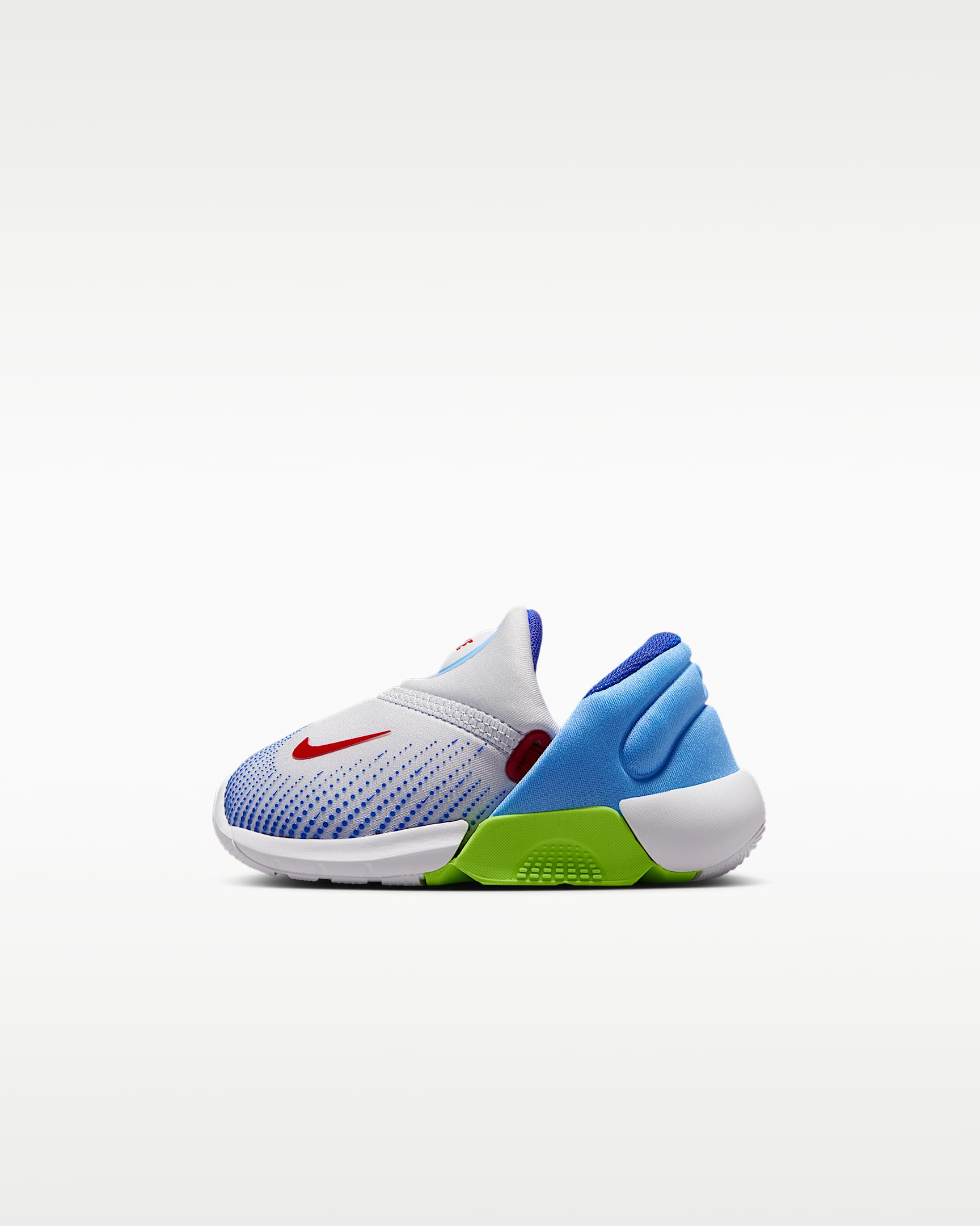 Nike Swoosh Go 耐克宝宝 GO 婴童运动鞋 - 足球灰/足球蓝/荧光黄/大学红