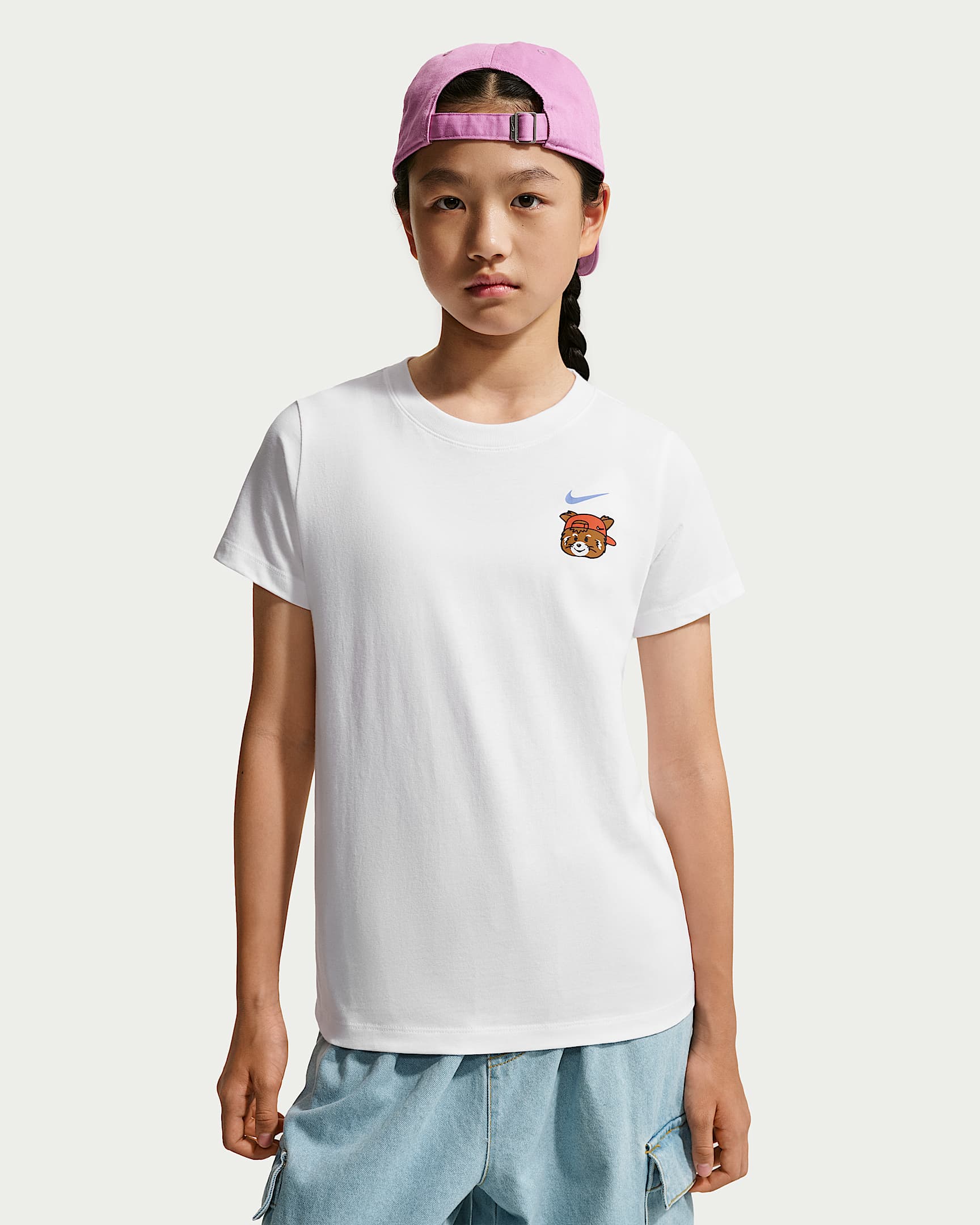 Nike Sportswear 大童（女孩）T恤 - 白色