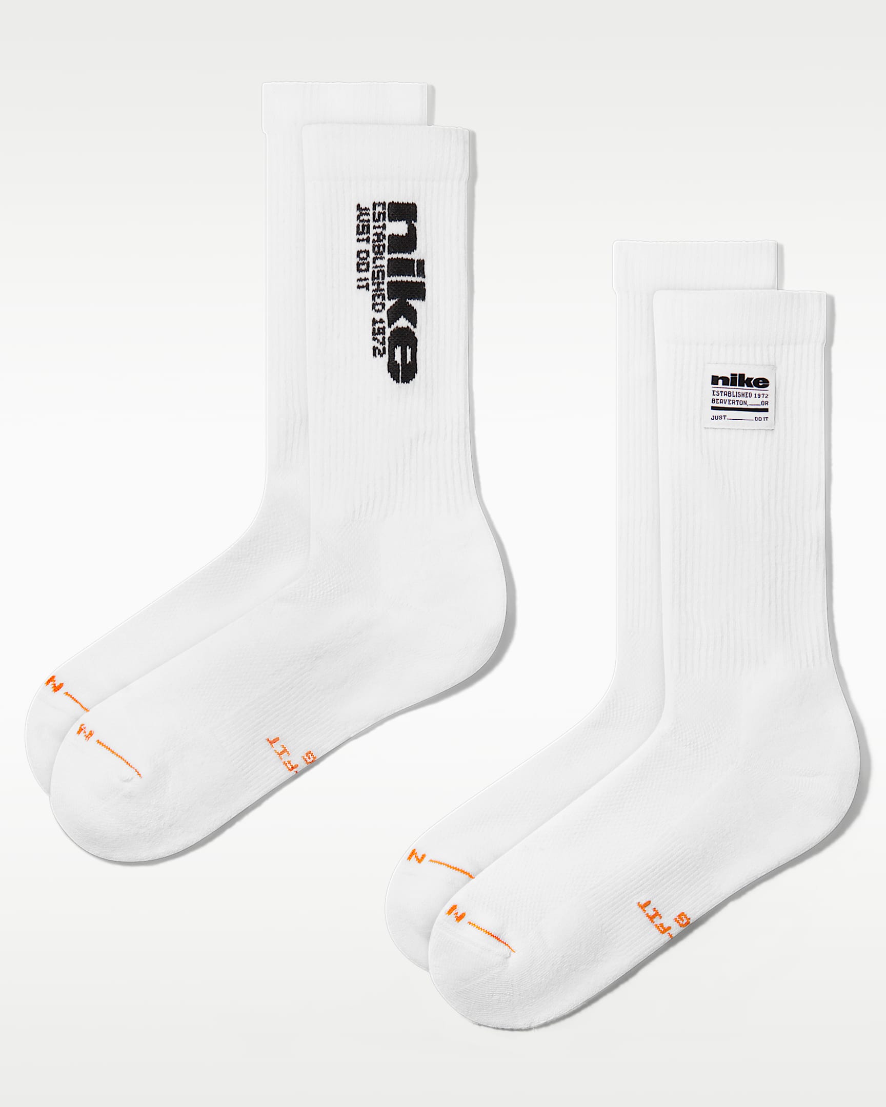 Nike Everyday Elevated 速干中筒运动袜（2 双） - 多色