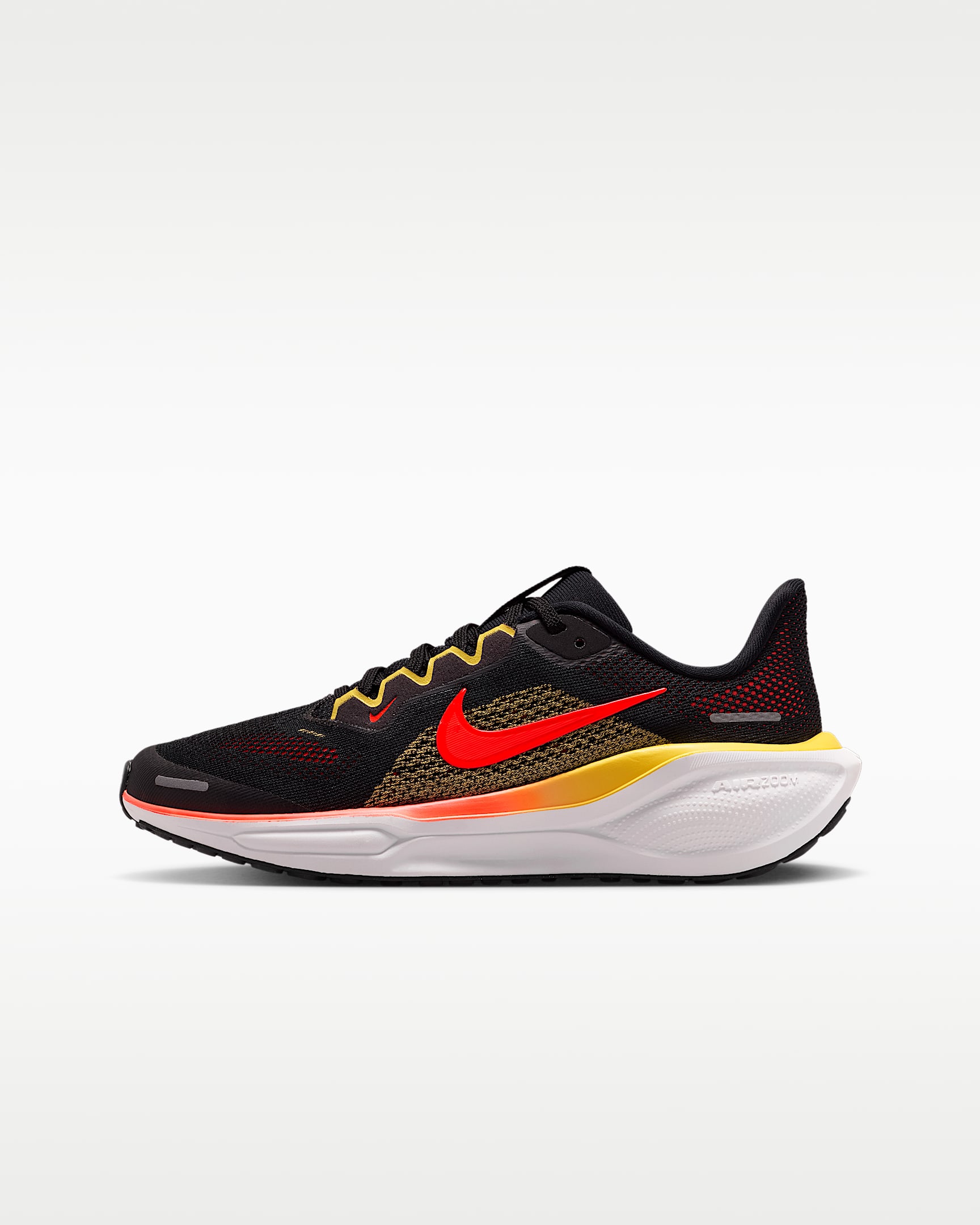 Nike Pegasus 41 耐克小飞马大童公路跑步鞋 - 黑/典雅托帕石色/亮深红