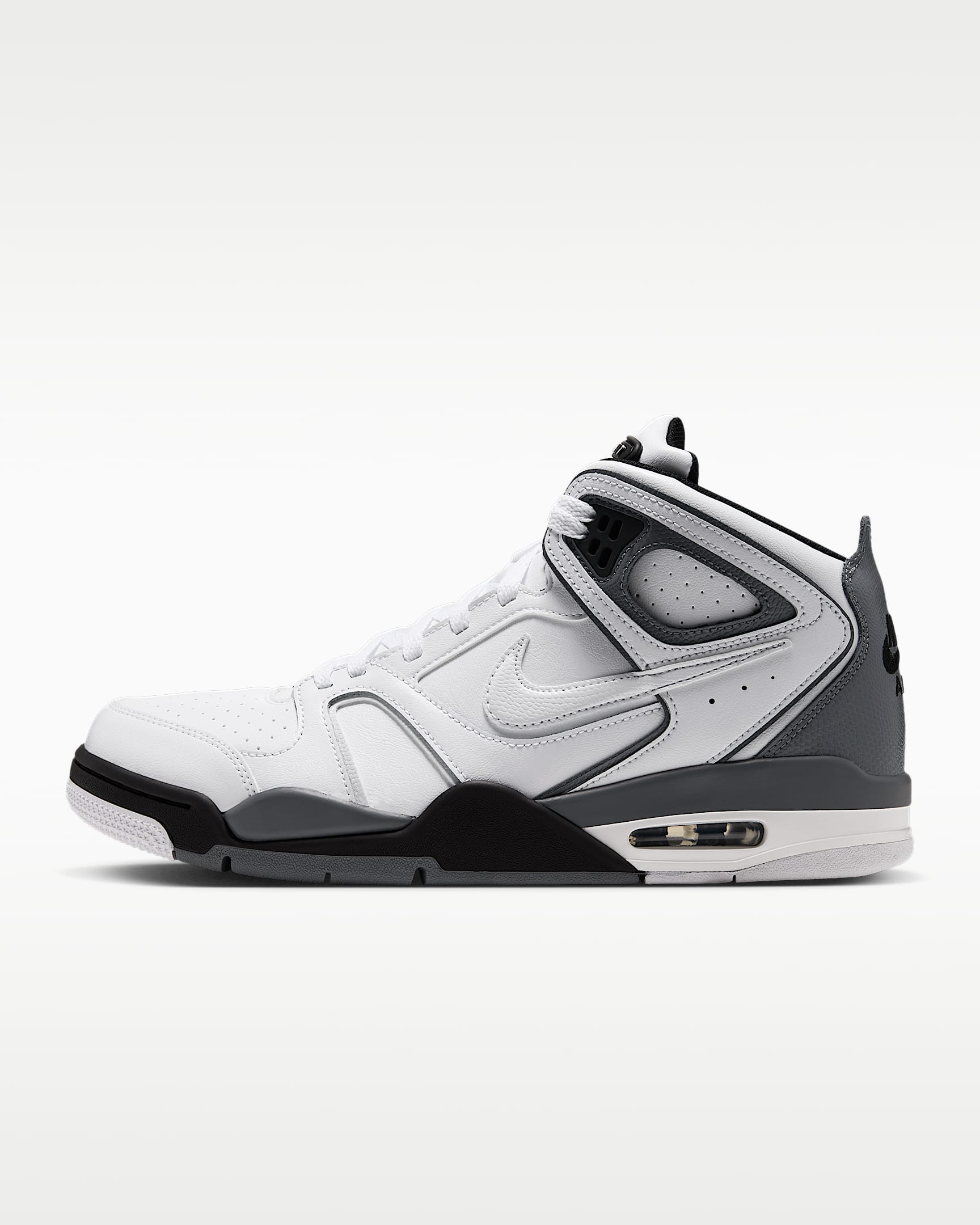 Nike Air Flight Falcon 男子运动鞋 - 白色/黑/冷灰