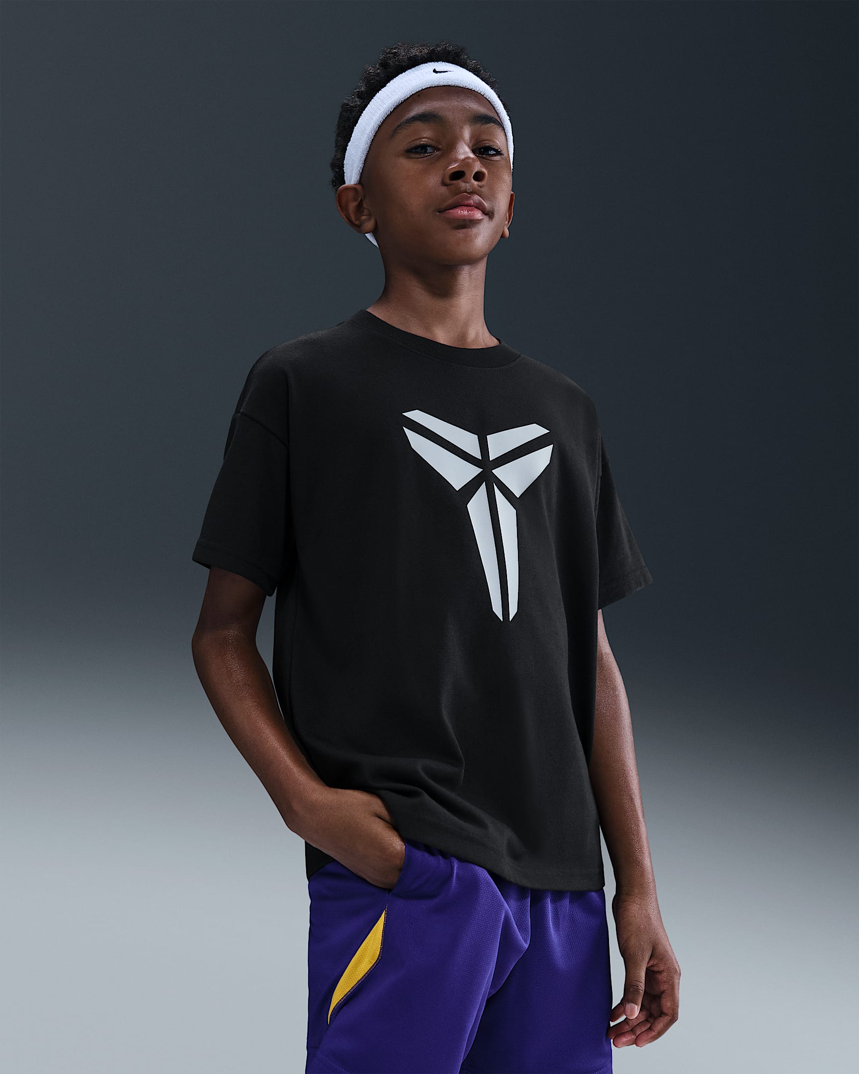 Kobe Dri-FIT 科比大童速干T恤 - 黑