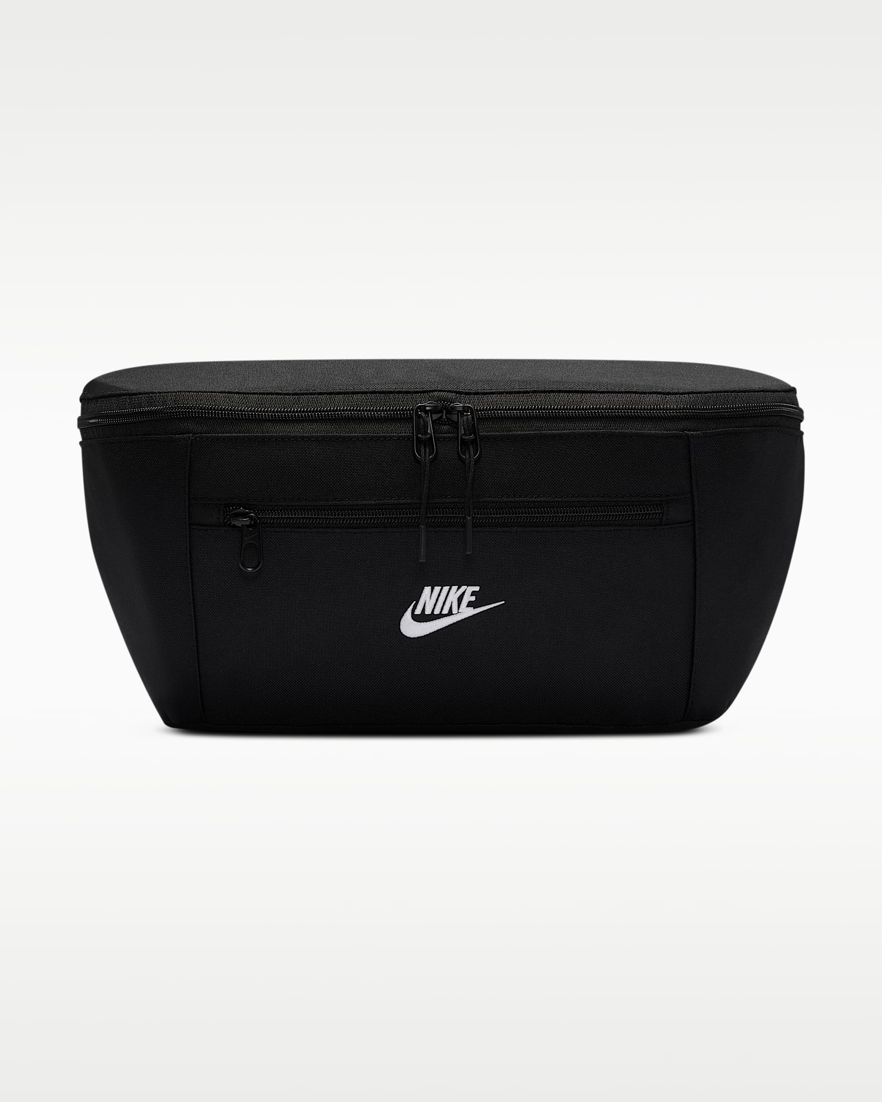 Nike Heritage 腰包 - 黑/黑/白色