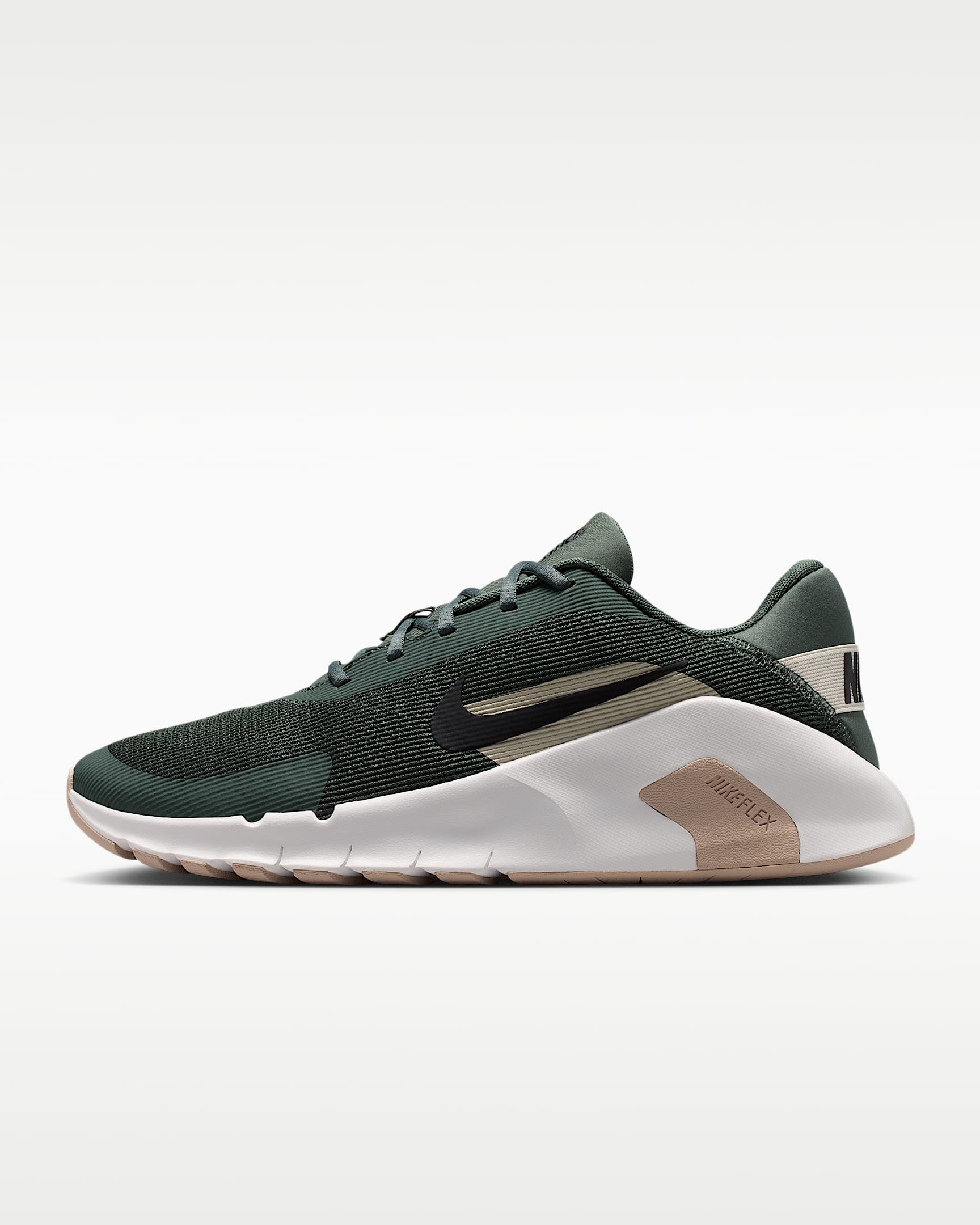 Nike Flex Train 男子综合训练鞋 - 迷彩绿/山峰白/奶白 II/黑