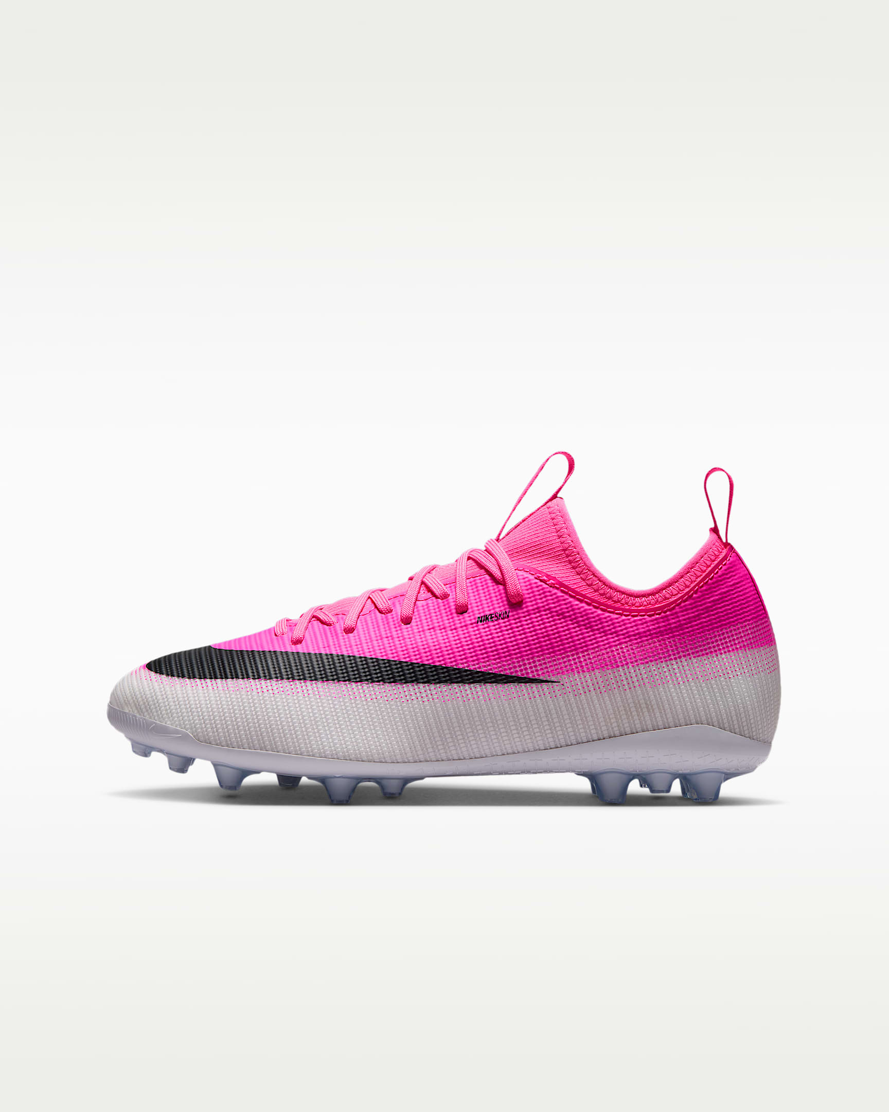 Nike Jr. Mercurial Vapor 17 Academy 耐克刺客系列大童 AG 人造草地低帮足球鞋 - 多色/黑