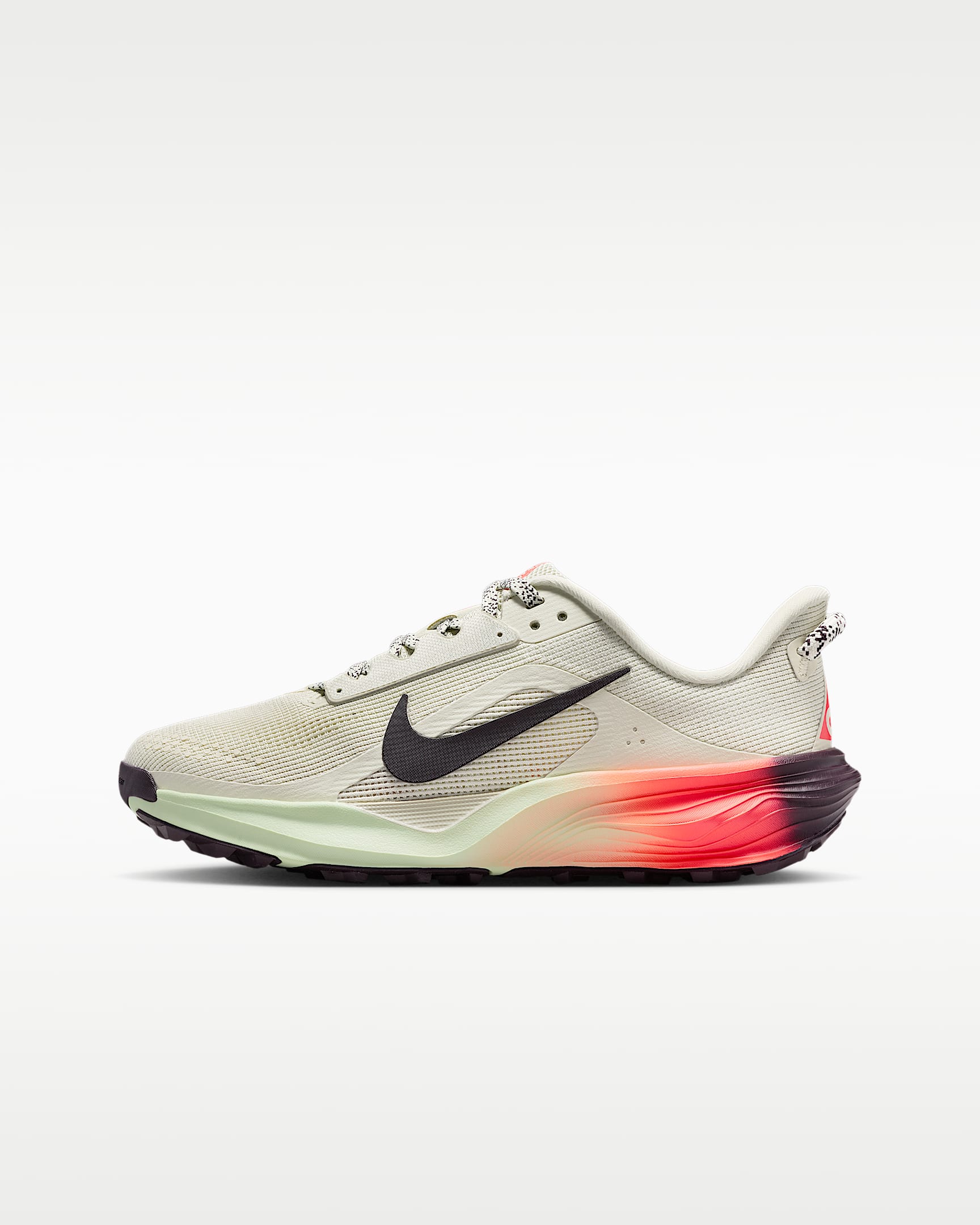 Nike ACG Pegasus Trail 耐克小飞马大童跑步鞋 - 海玻璃色/浅银/深队红/暗调勃艮第酒红