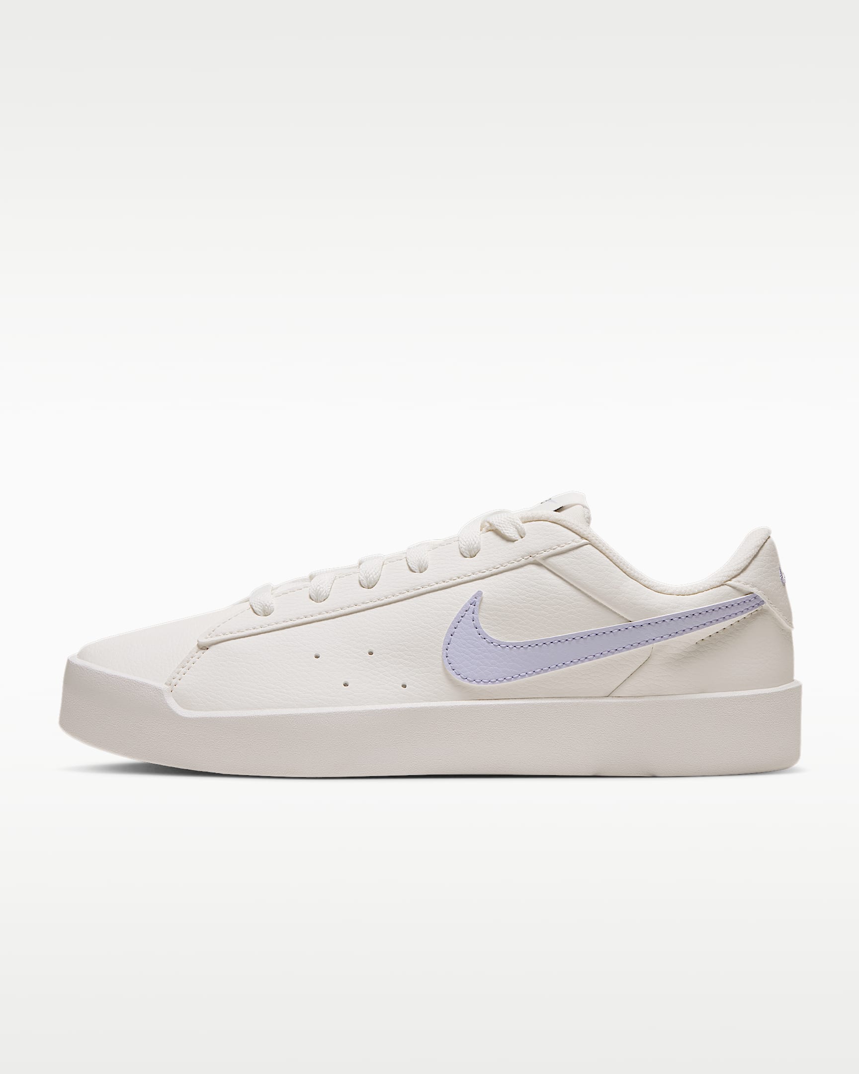 Nike Court Heritage SL 女子运动鞋 - 帆白/黑/浅白紫色