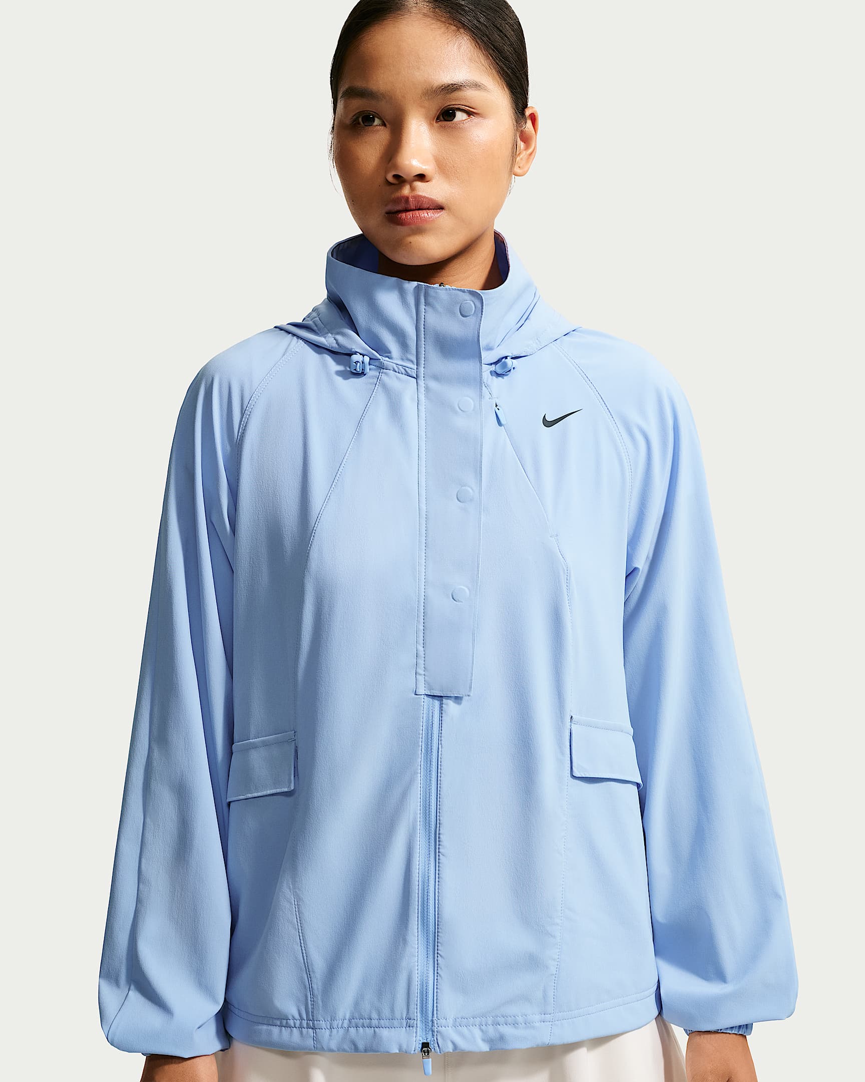 Nike Series Repel 女子拒水高尔夫夹克防晒衣 - 铝蓝/黑