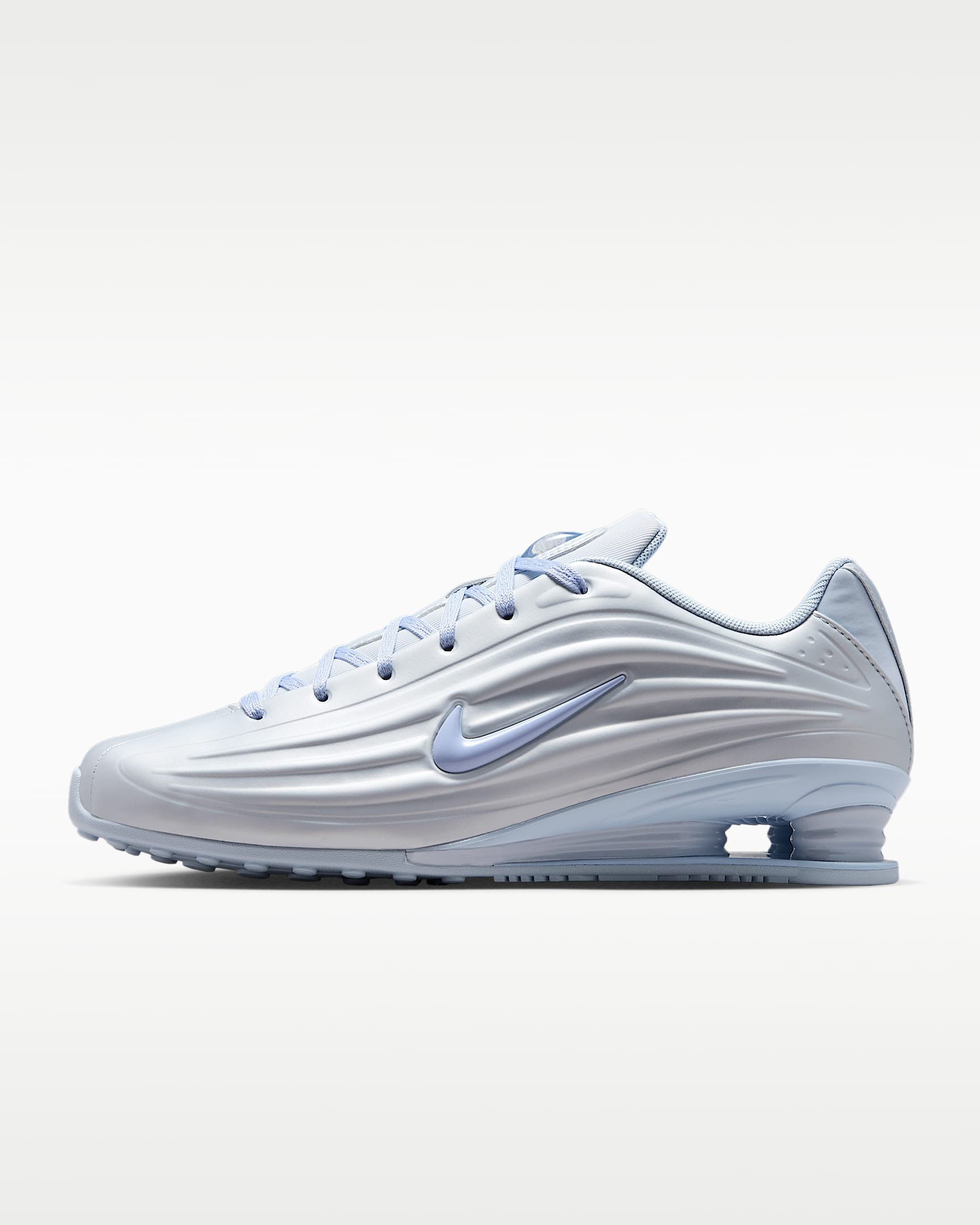 Nike Shox Z 女子气柱运动鞋 - 足球灰/金属银/氢蓝