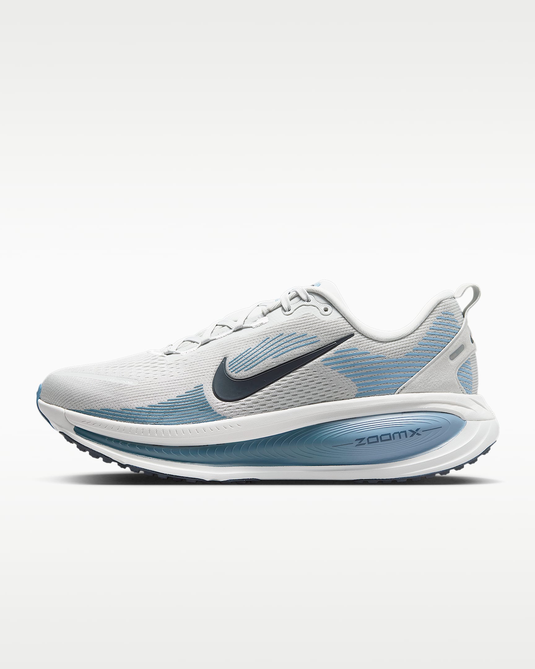 Nike Vomero 18 耐克迈柔男子公路跑步鞋 - 雾灰/米白/工作蓝/暗蓝黑