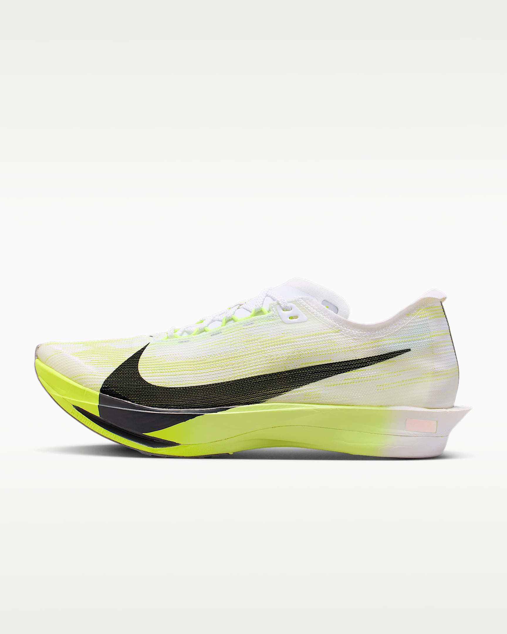 Nike Streakfly 2 男子公路竞速跑步鞋 - 白色/亮眼柠檬黄/帆白/煤黑