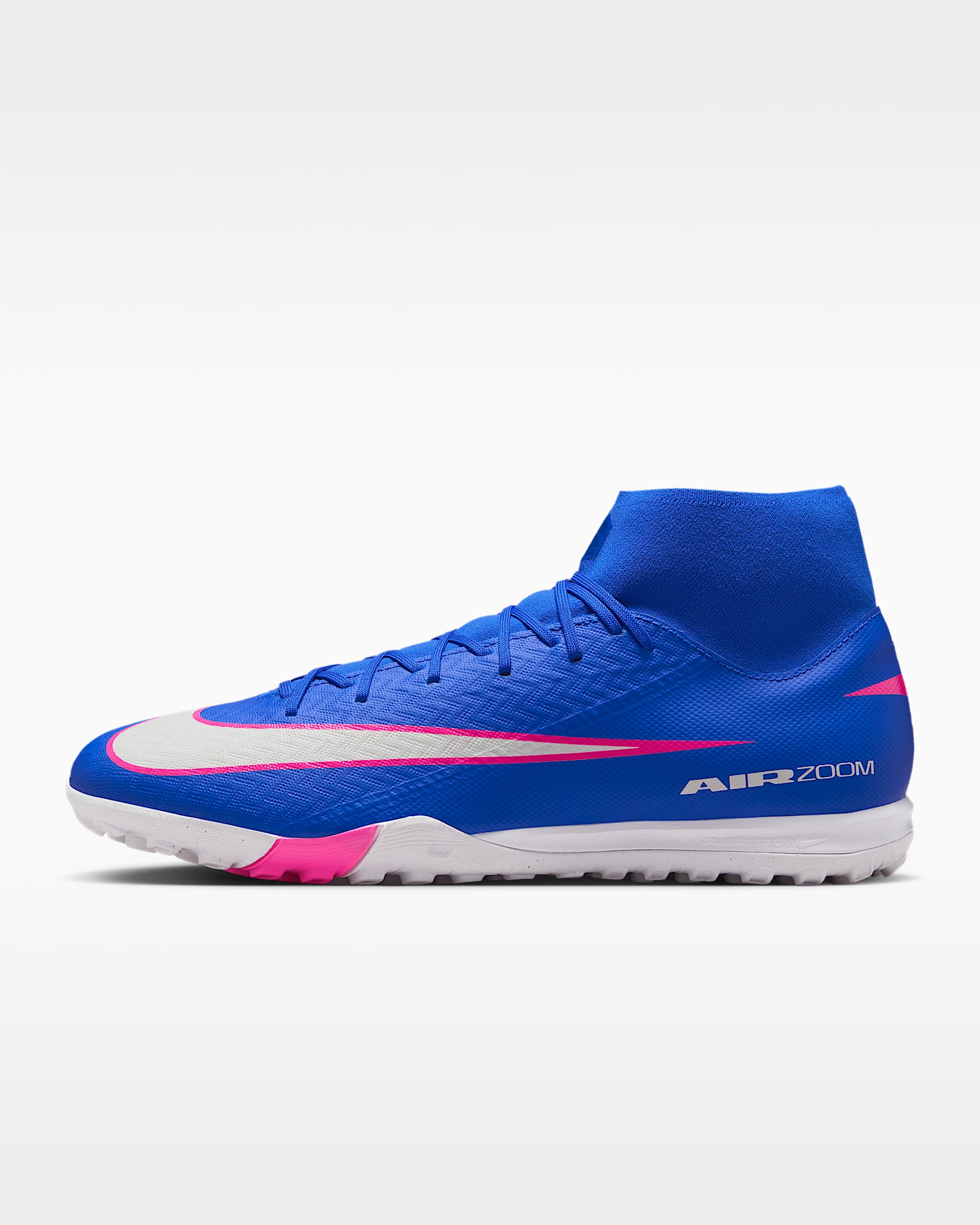 Nike Mercurial Superfly 10 Academy 耐克刺客系列 TF 人造场地高帮足球鞋 - 赛车蓝/白色