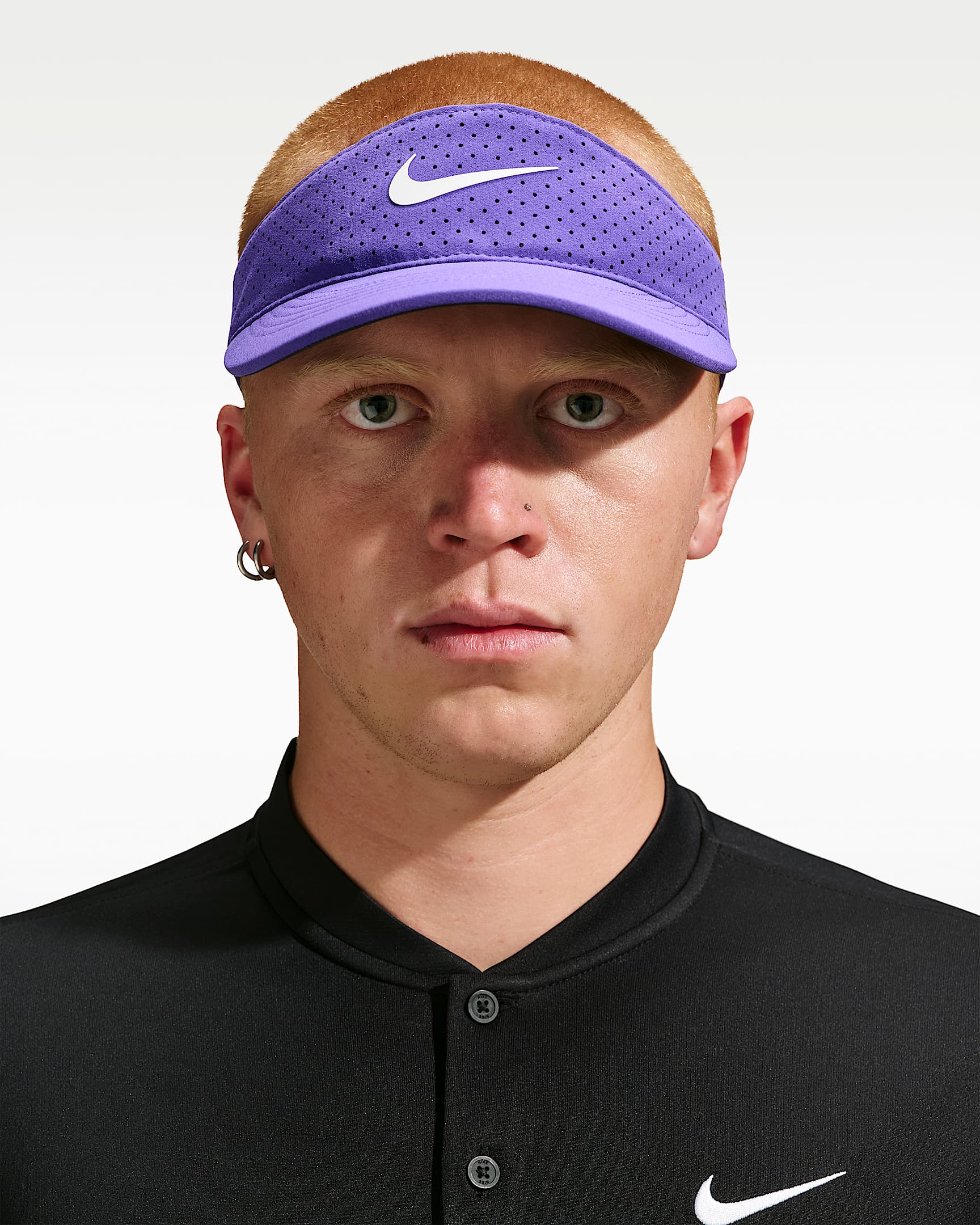 Nike Dri-FIT ADV Ace 米拉同款速干遮阳帽 - 暗鸢尾花紫/煤黑/白色