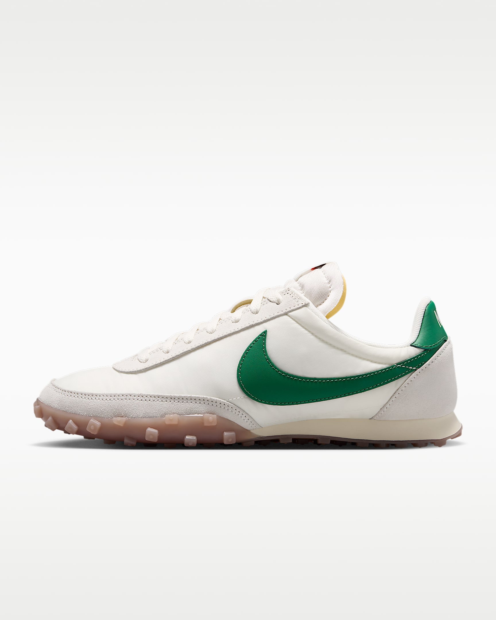 Nike Waffle Racer 许光汉同款男子运动鞋 - 帆白/海滩浅黄/橡皮中褐/松绿
