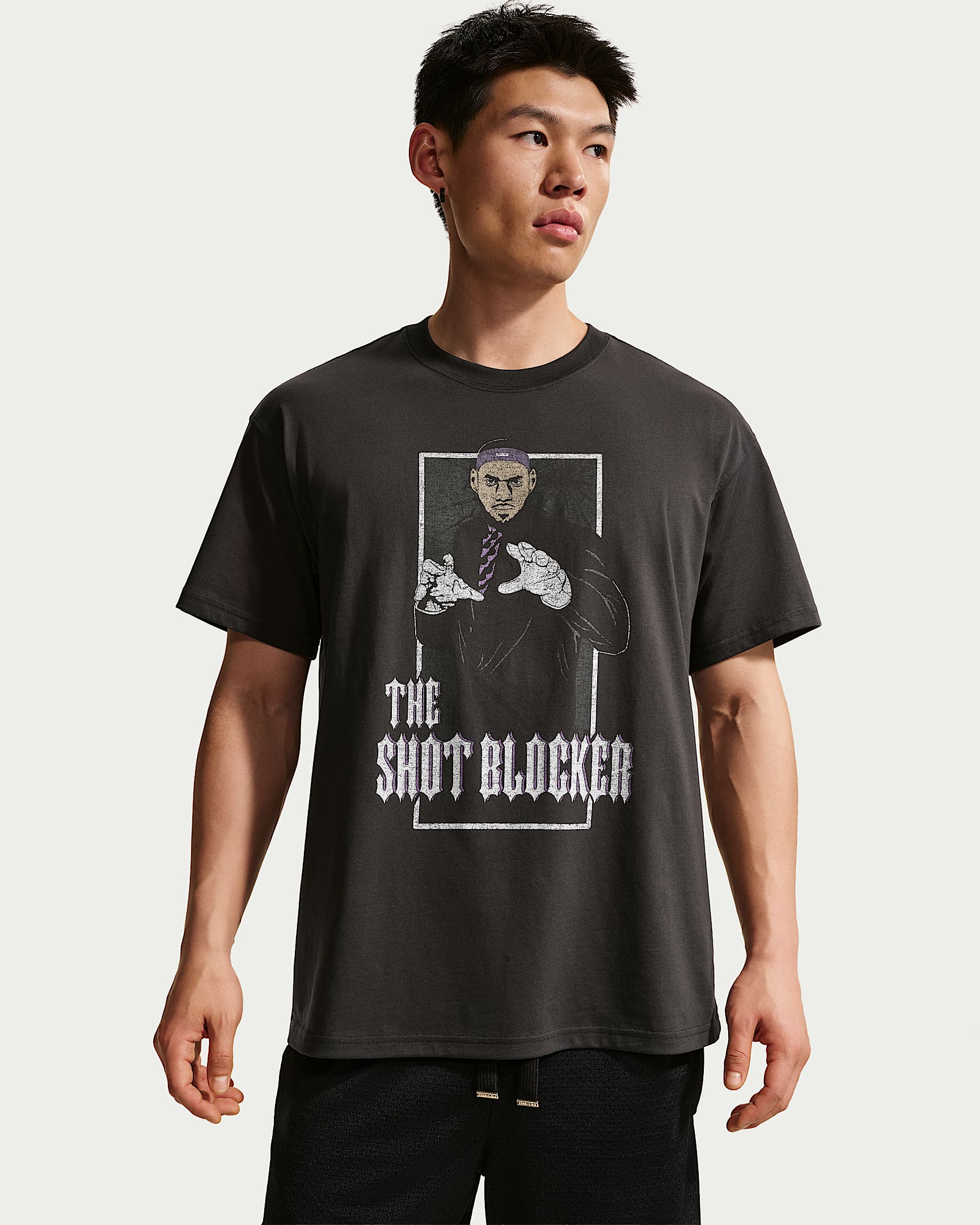 LeBron "Hurt Feelings" Nike 詹姆斯男子篮球T恤 - 灰黑