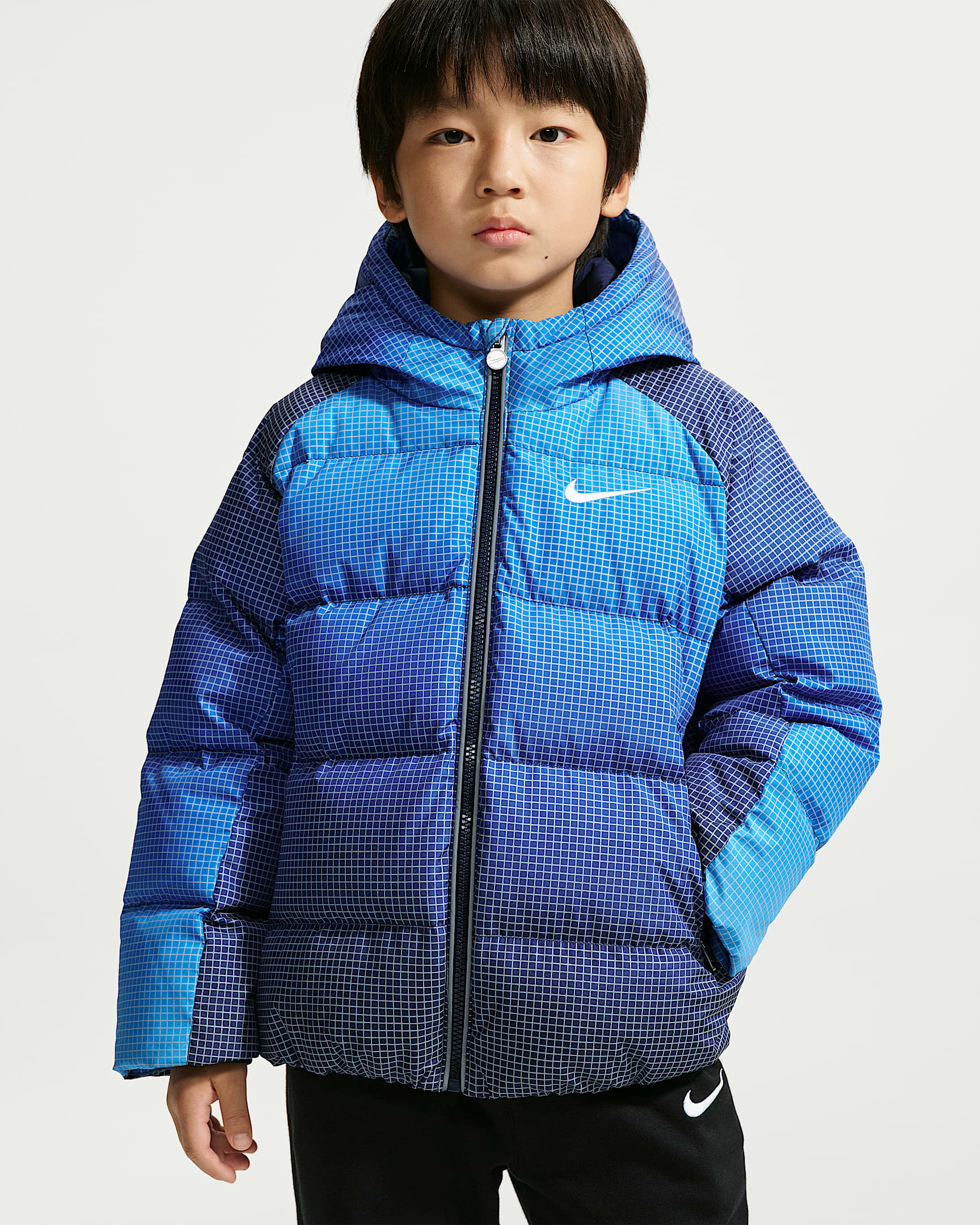 Nike 幼童反光细节羽绒夹克 - 深藏青