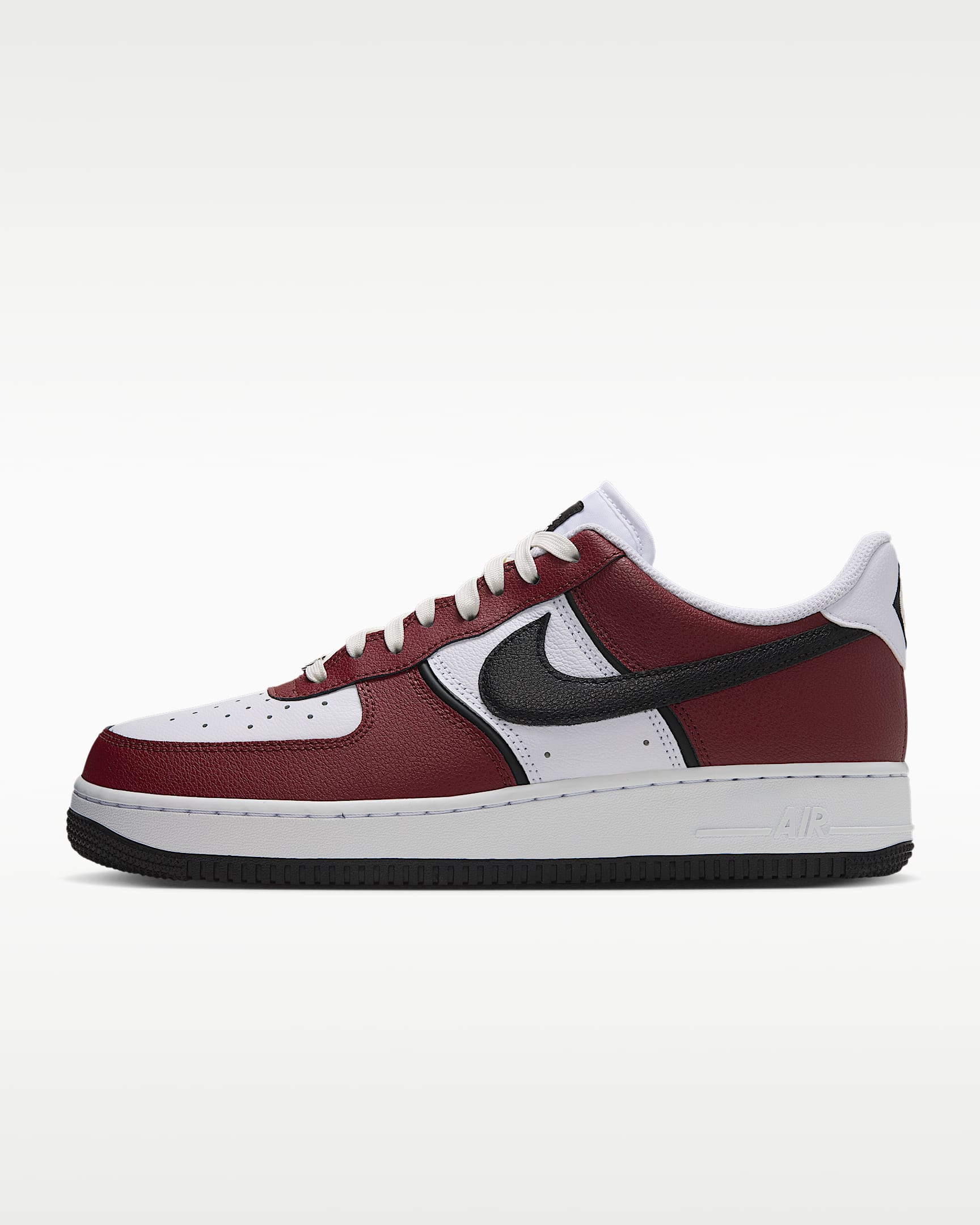 Nike Air Force 1 '07 LV8 男子空军一号运动鞋 - 暗队红/白色/金属银/黑