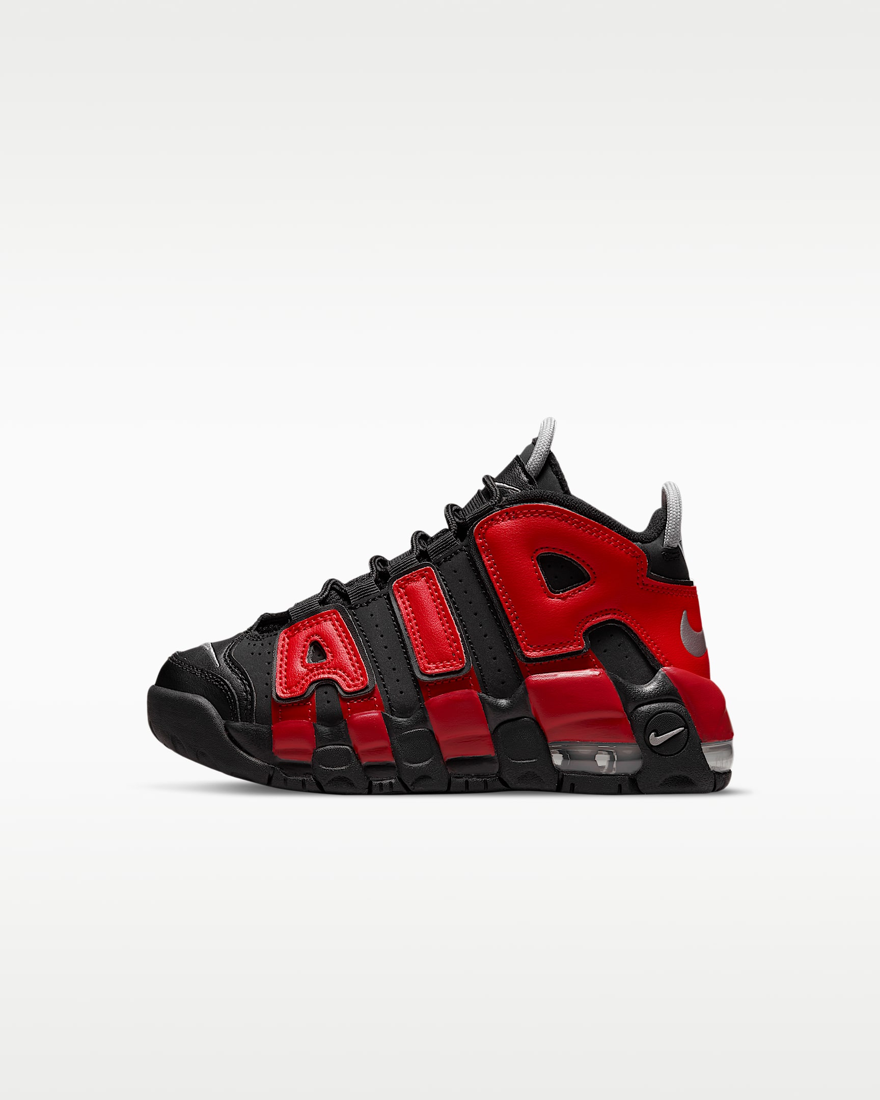 Nike Air More Uptempo 幼童运动鞋 - 黑/深藏青/白色/大学红