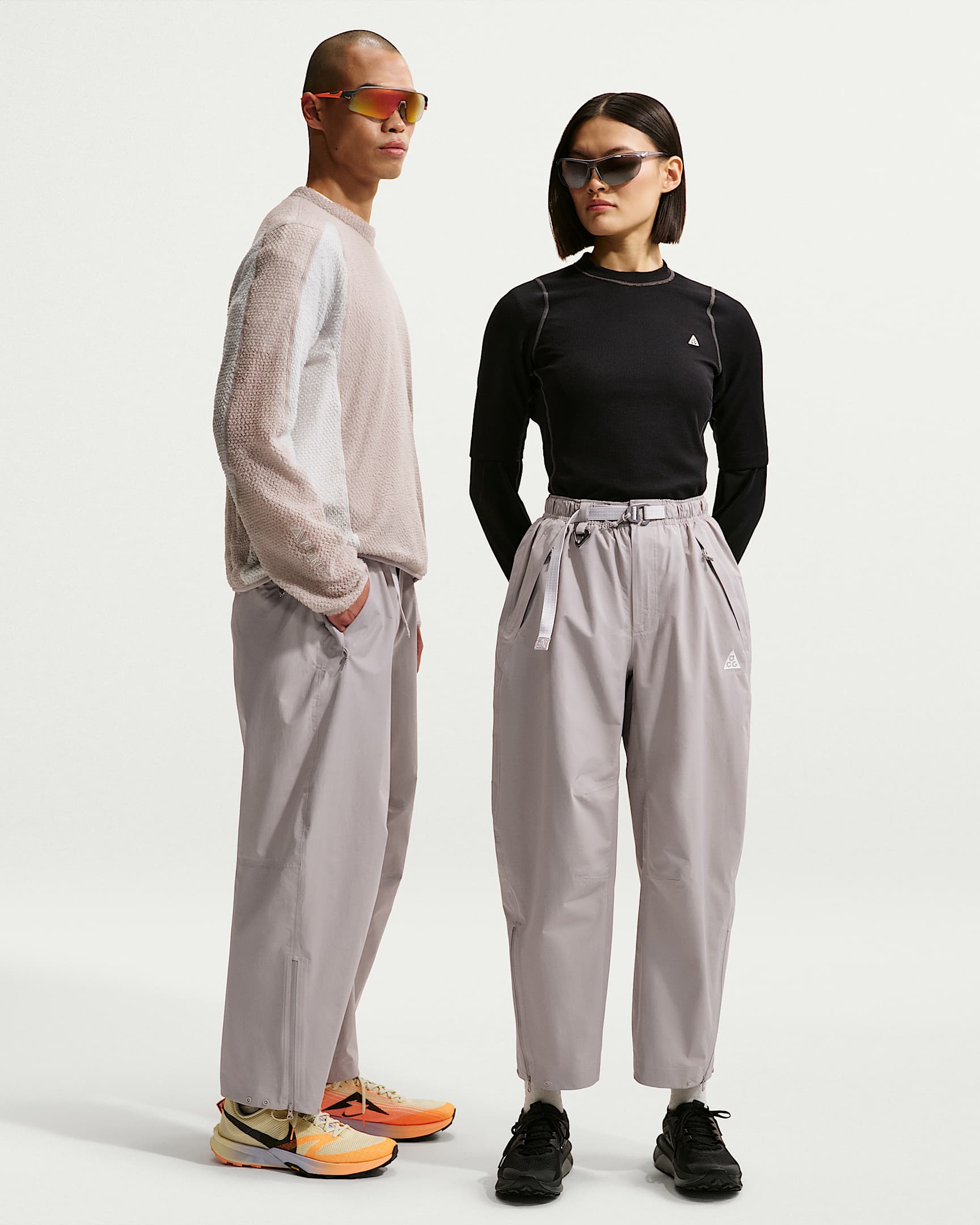 Nike ACG "Morpho" Storm-FIT ADV 2.5L 男子防风防水九分裤硬壳冲锋裤 - 大学灰/山峰白