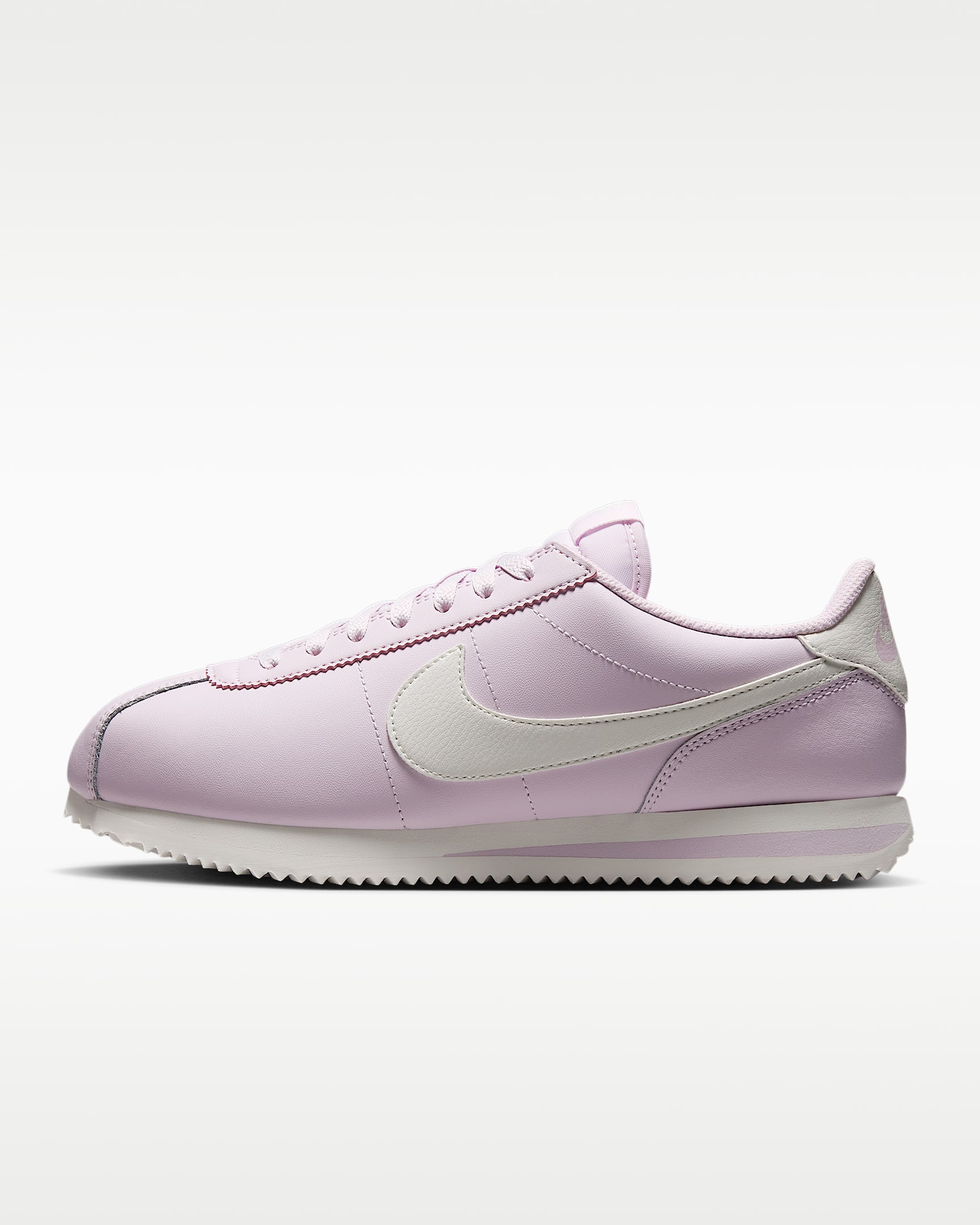 Nike Cortez Leather 女子运动鞋 - 浅紫丁香色/帆白