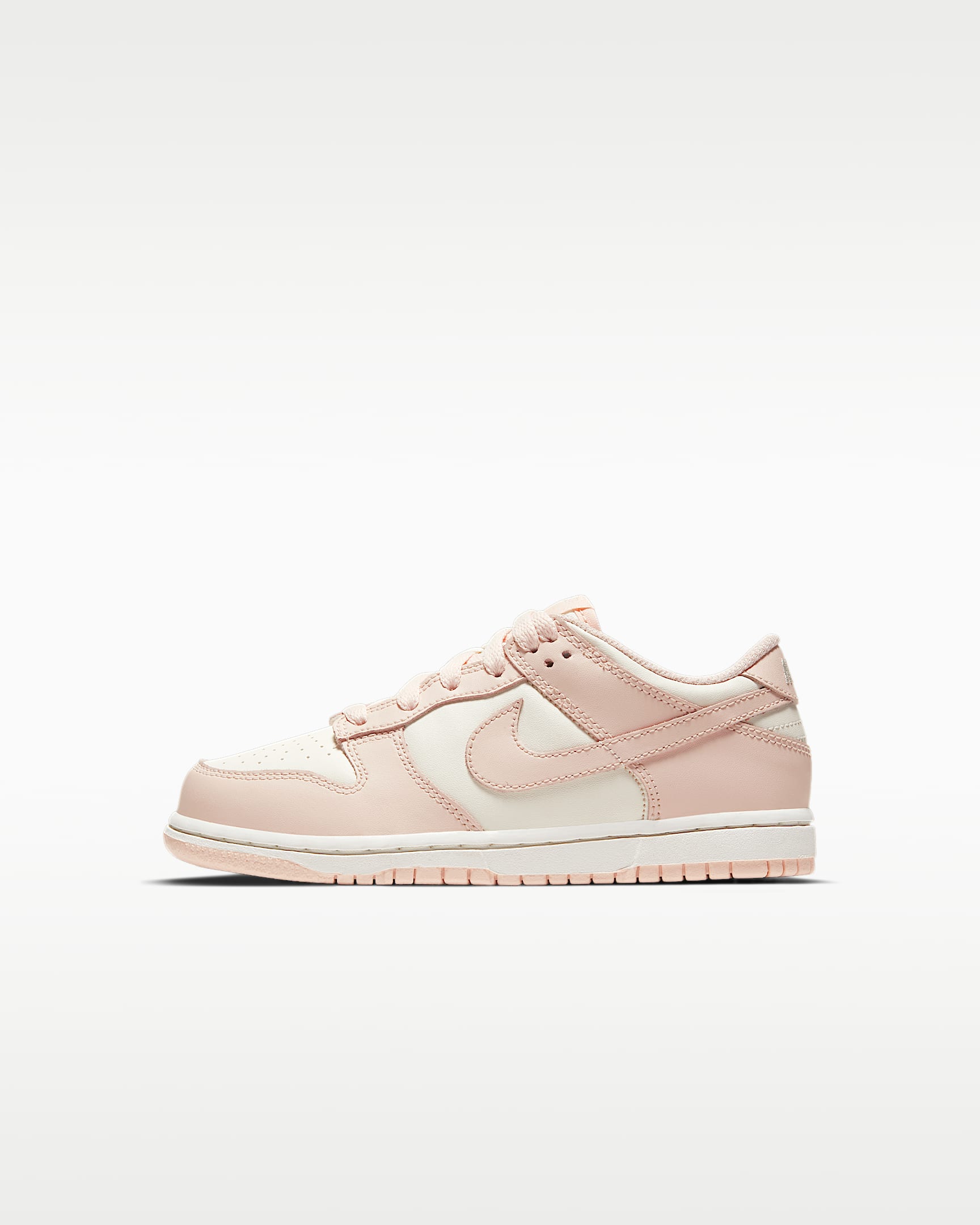 Nike Dunk Low 幼童运动鞋 - 帆白/柔和橙