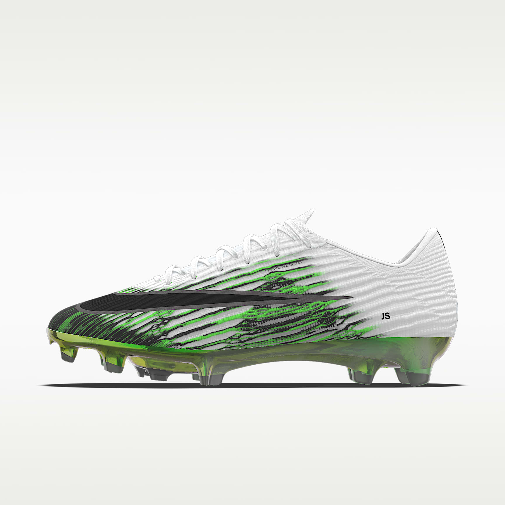 Nike Mercurial Superfly 11 Elite By You 专属定制 FG 天然硬质草地低帮足球鞋 - 白色/白色