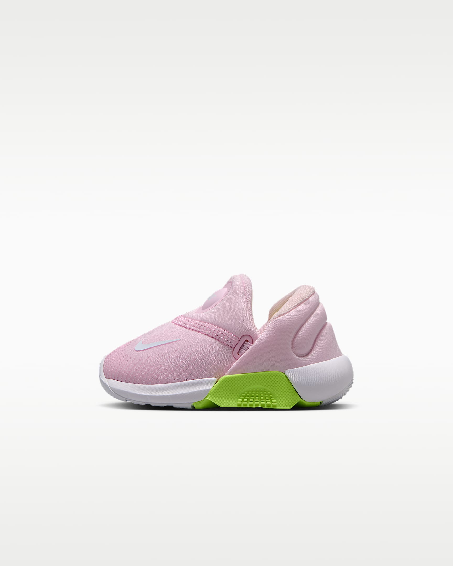 Nike Swoosh Go 耐克宝宝 GO 婴童运动鞋 - 泡沫粉/荧光黄/微黄绿/帆白