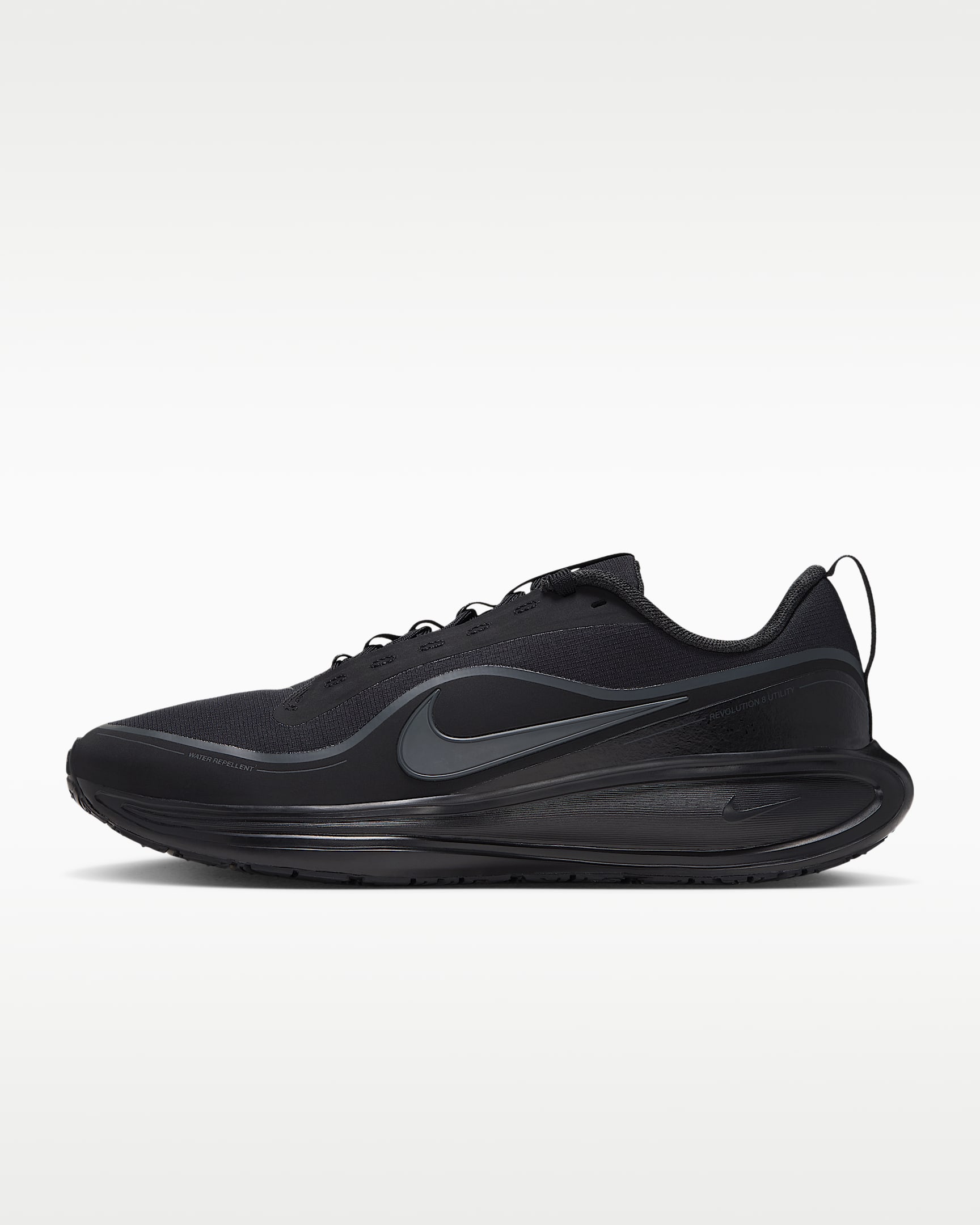 Nike Revolution 8 Utility 男子公路跑步鞋 - 黑/煤黑