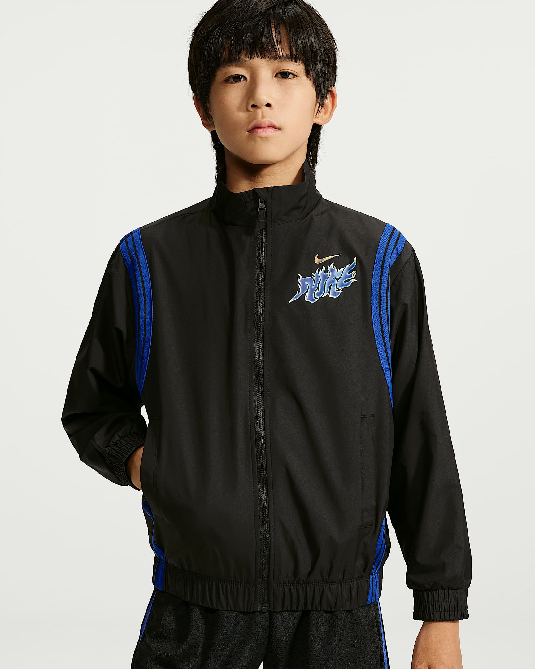 Nike Crossover 大童篮球夹克 - 黑