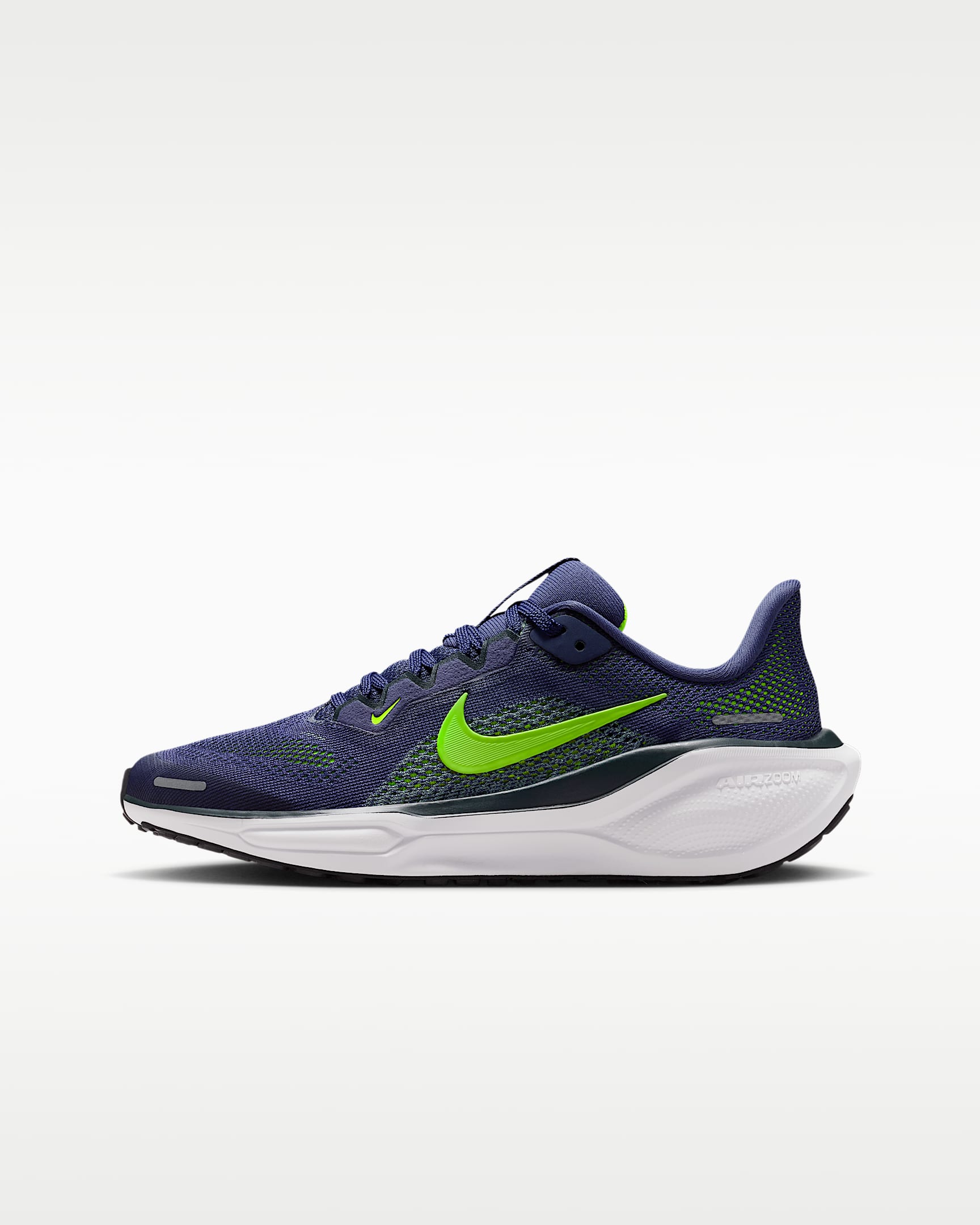Nike Pegasus 41 耐克小飞马大童公路跑步鞋 - 沙紫/海藻绿/加农绿/荧光黄