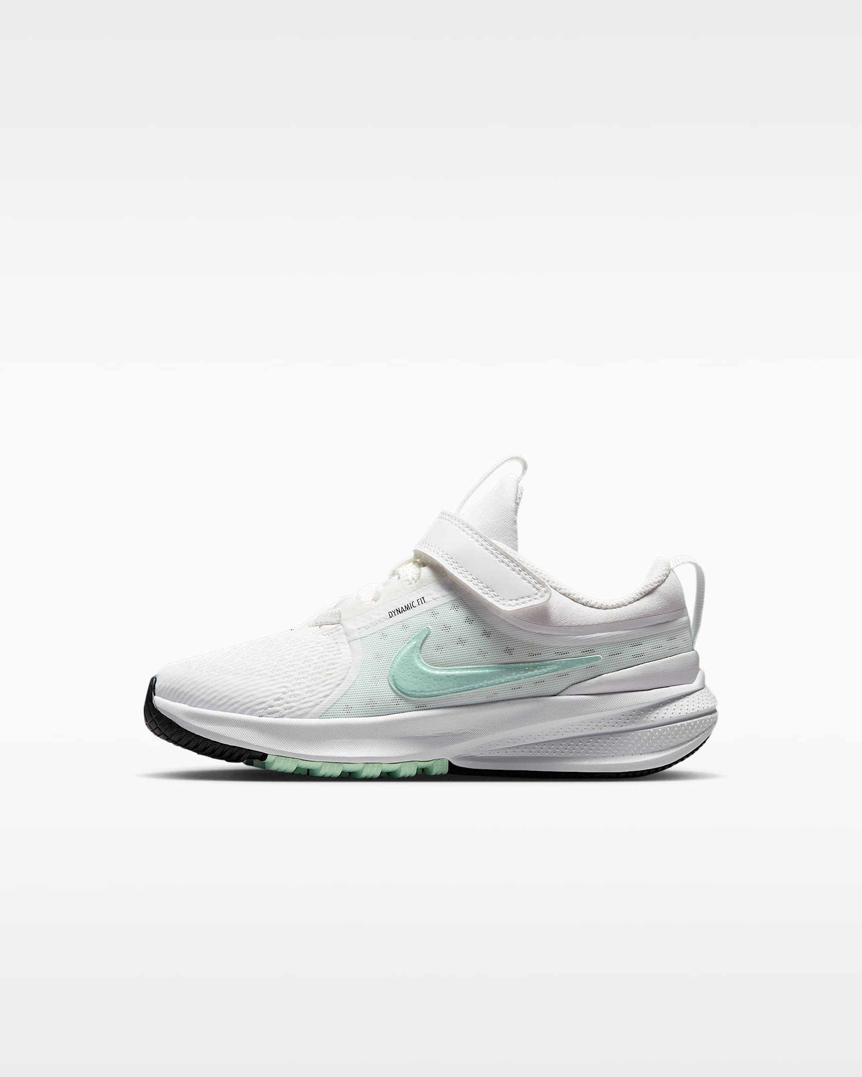 Nike Star Runner 5 耐克摘星号幼童跑步鞋 - 山峰白/黑/微绿/北极绿
