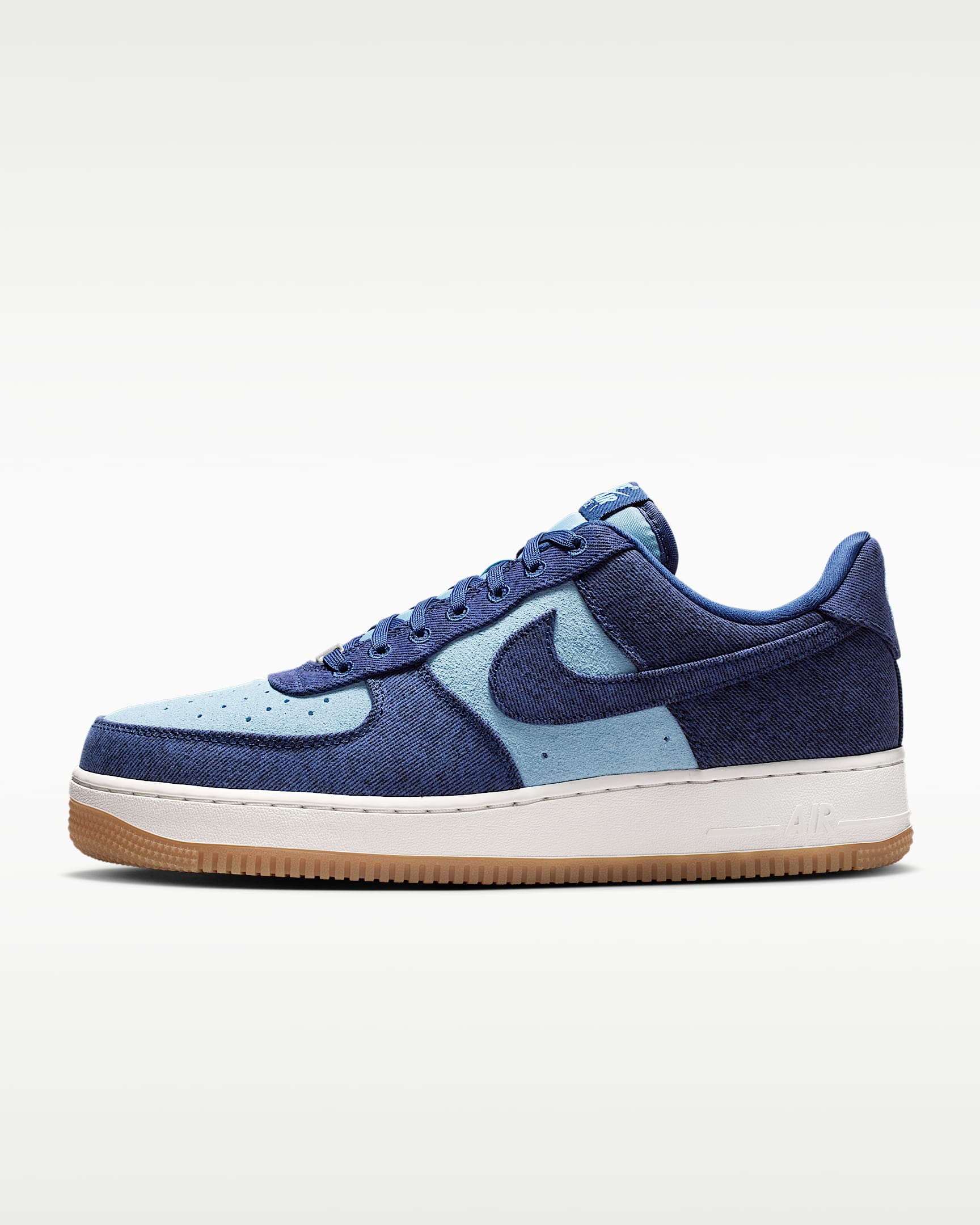Air Force 1 '07 LV8 “Denim” 男子空军一号运动鞋 - 深海蓝/旧蓝/山峰白/深海蓝