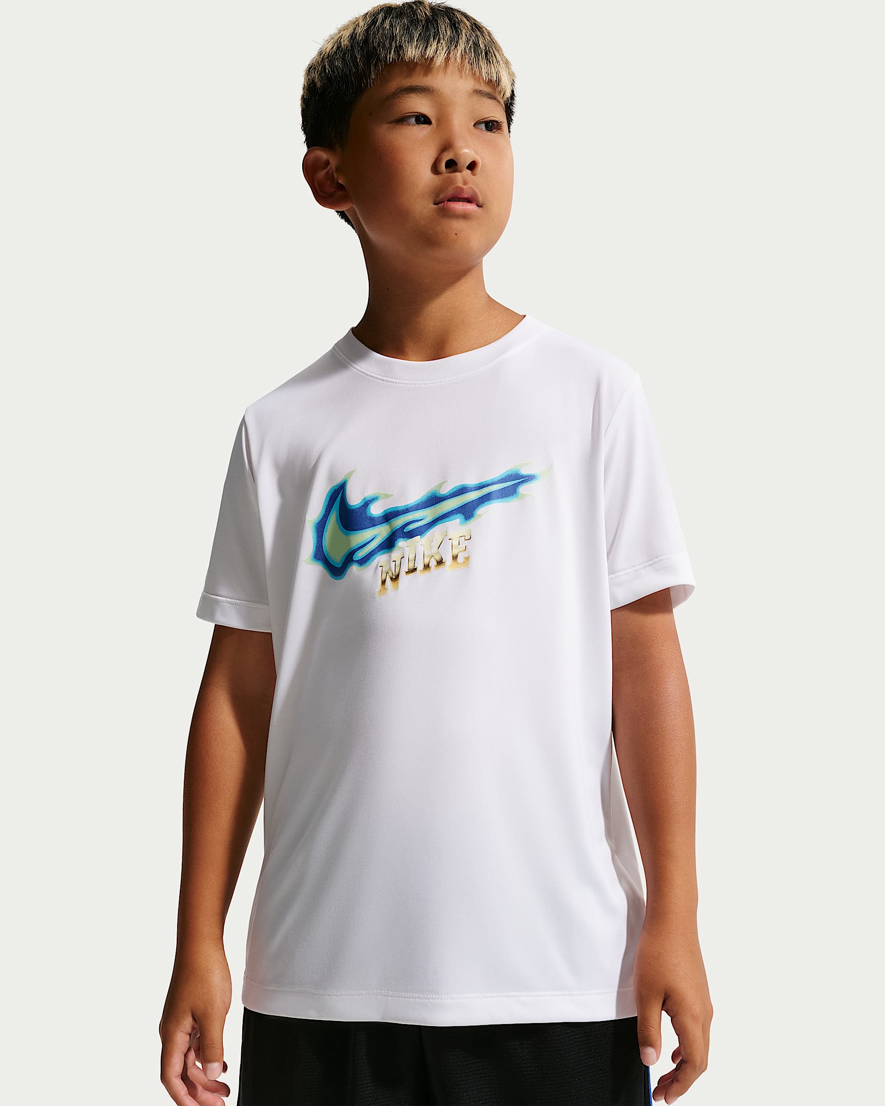 Nike Legend Dri-FIT 大童速干短袖篮球T恤 - 白色