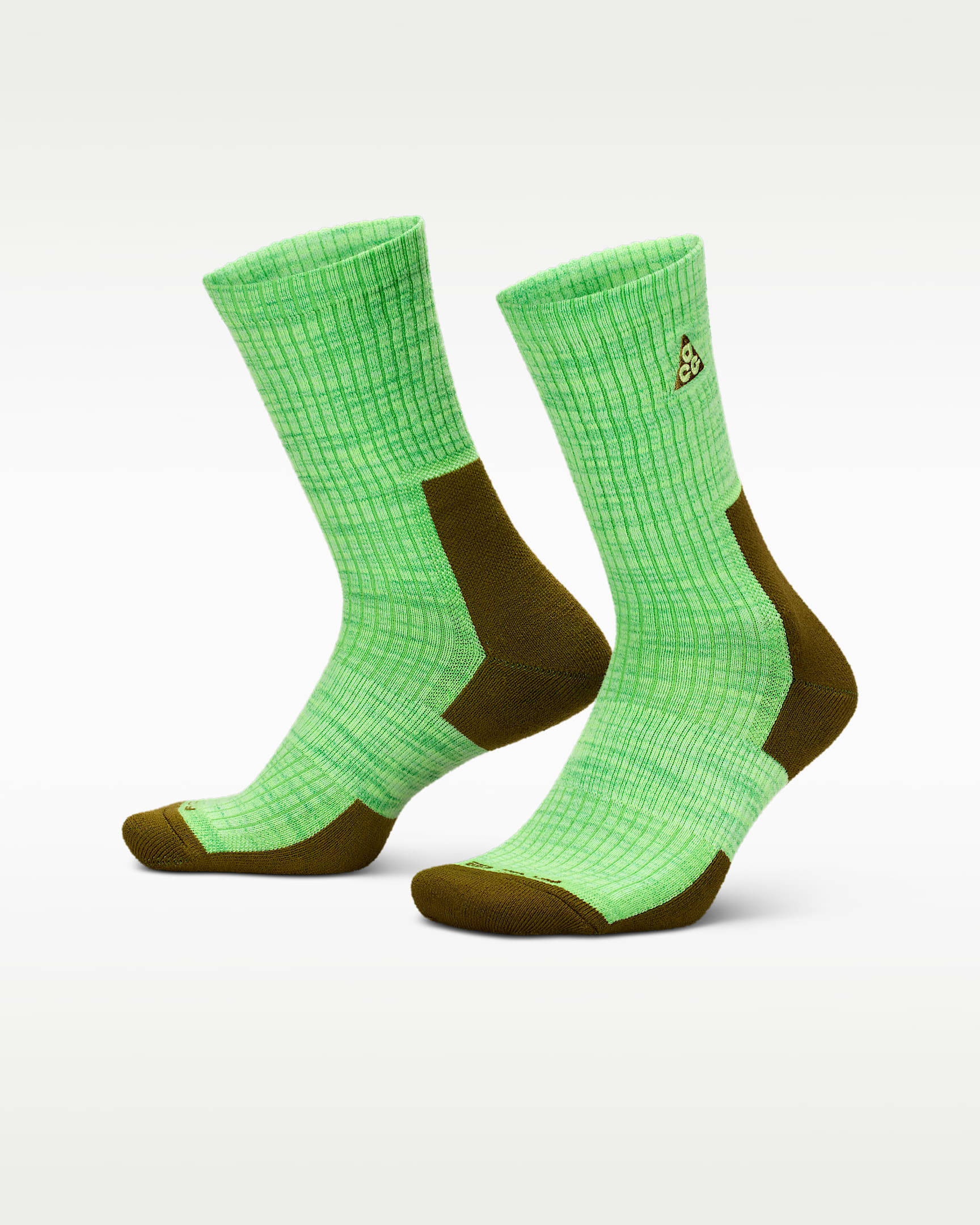 Nike ACG Everyday 舒适中筒运动袜（1 双） - 明绿/蒸气绿/爆炸绿黄/荧光冰黄