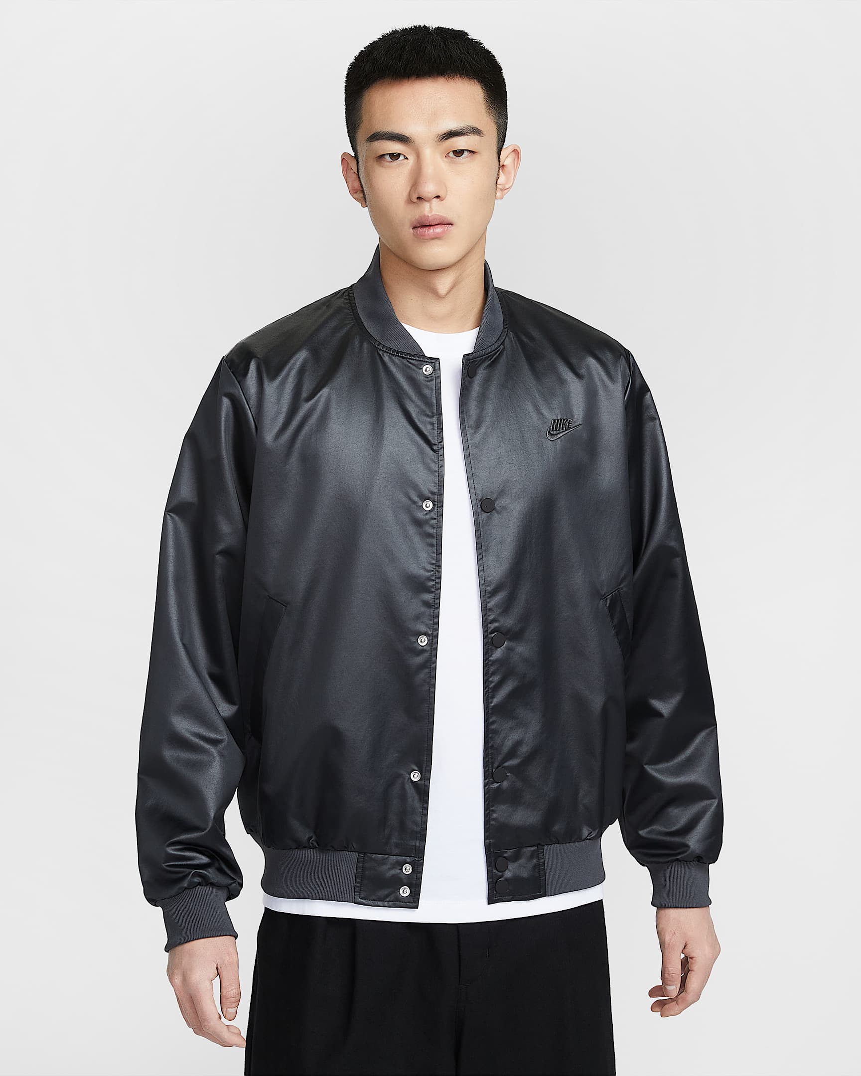 Nike Sportswear Club 男子运动夹克 - 黑/煤黑