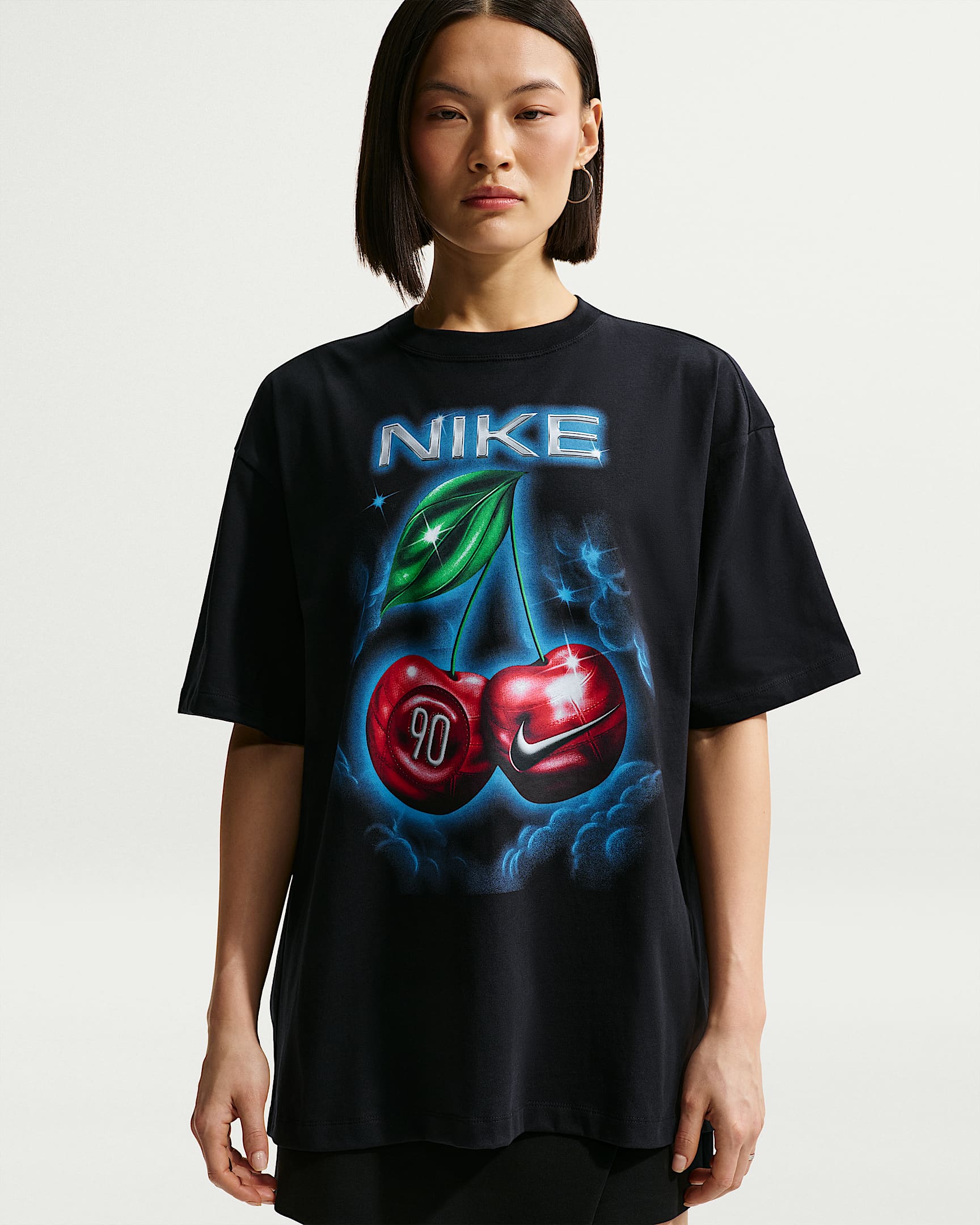 Nike Sportswear Classic 女子 Oversize 风T恤 - 黑