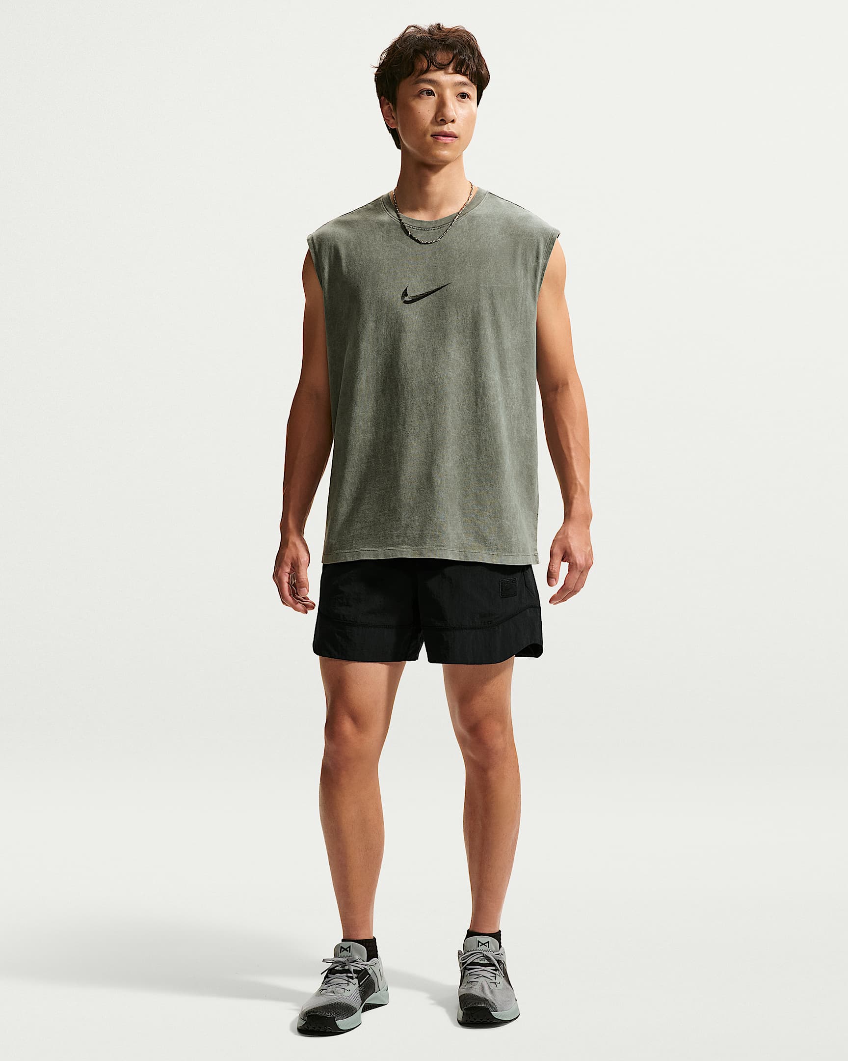 Nike N.A.C. Dri-FIT 男子速干梭织短裤 - 黑/黑