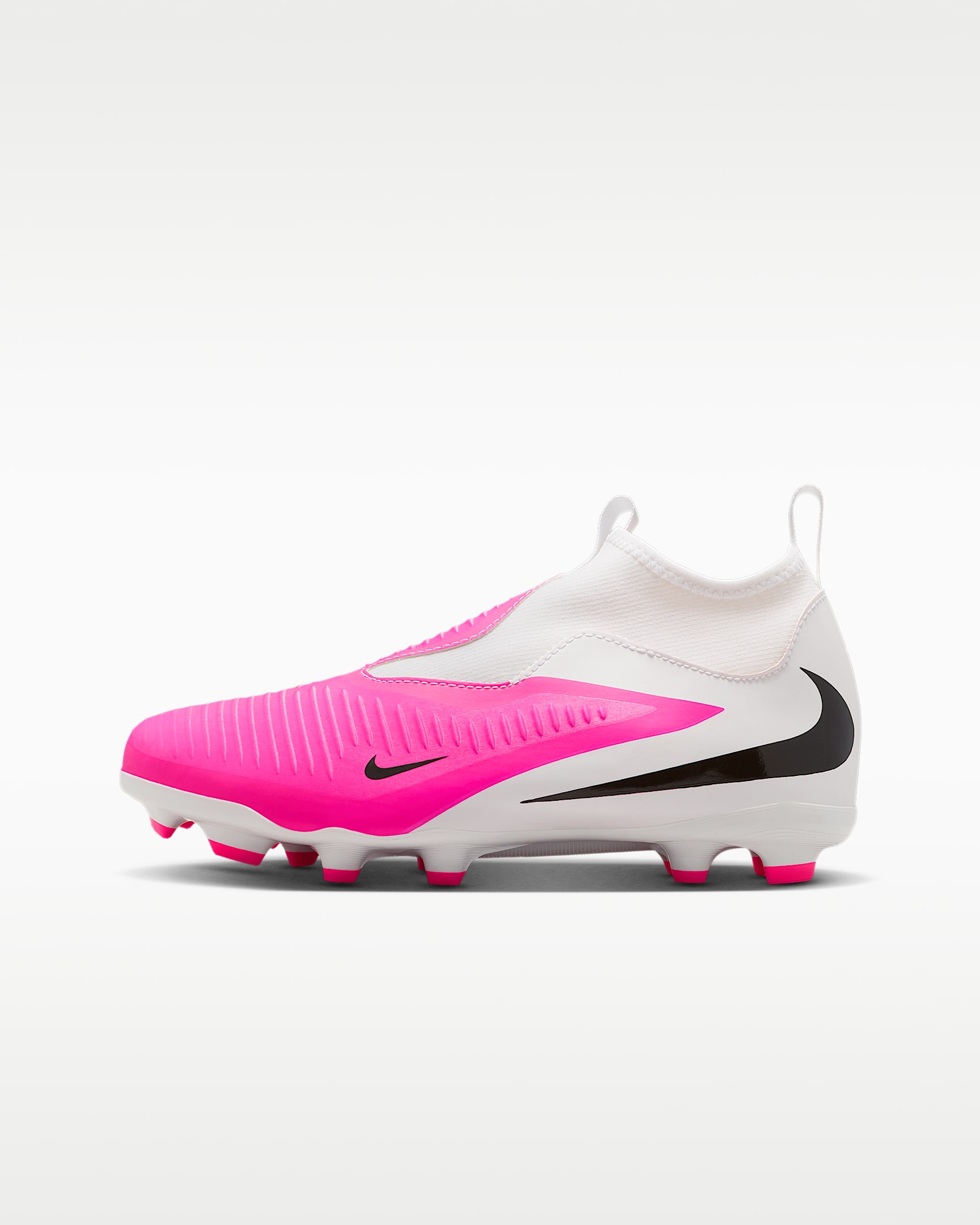 Nike Jr. Phantom 6 High Academy 耐克暗煞系列大童 MG 多种场地高帮足球鞋 - 多色/黑