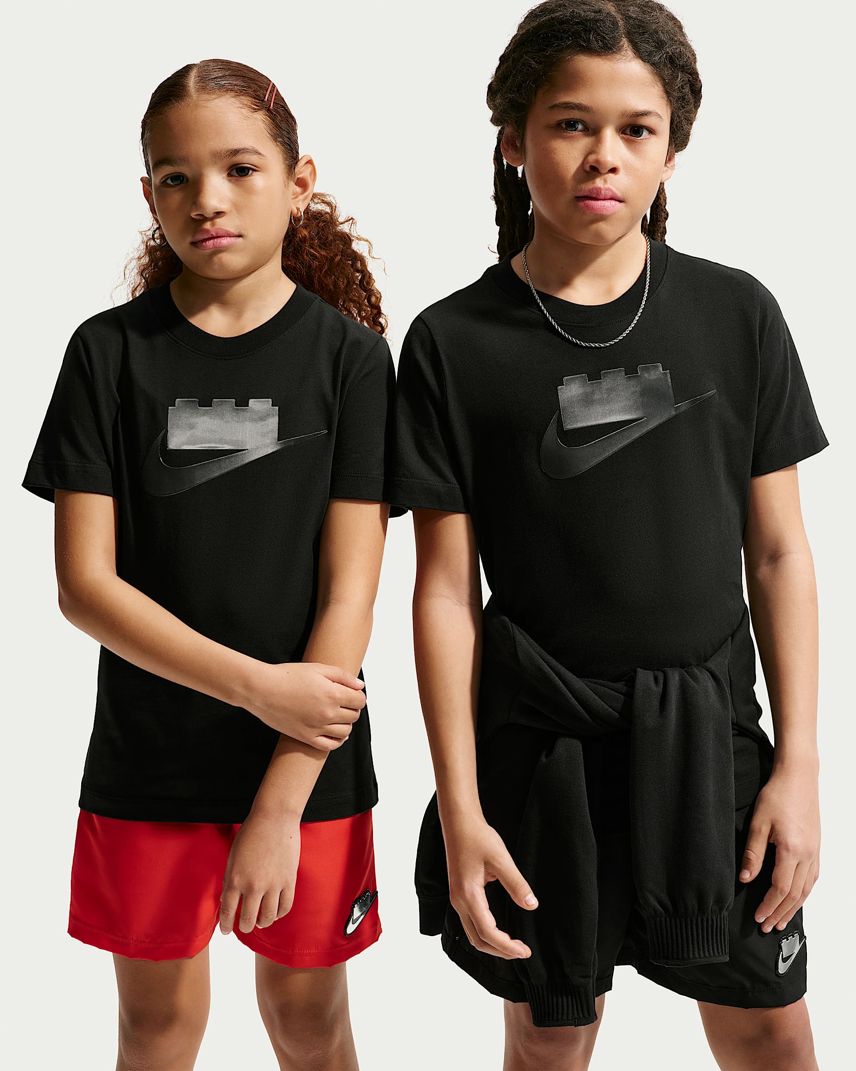 Nike x LEGO® Collection 大童短袖T恤 - 黑