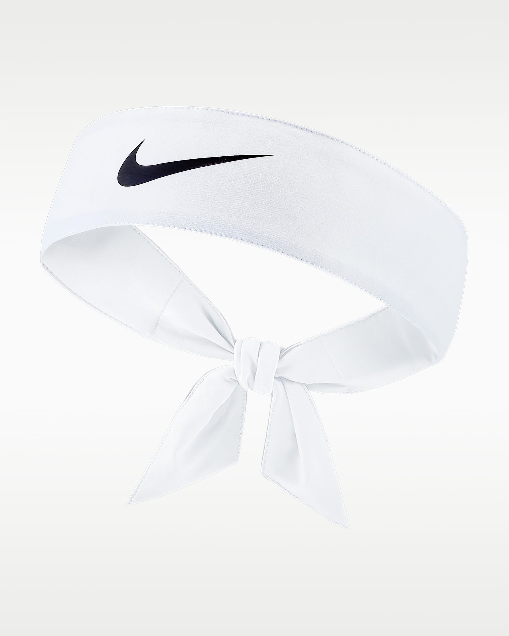 NikeCourt 速干网球头带（1 条） - 白色/黑